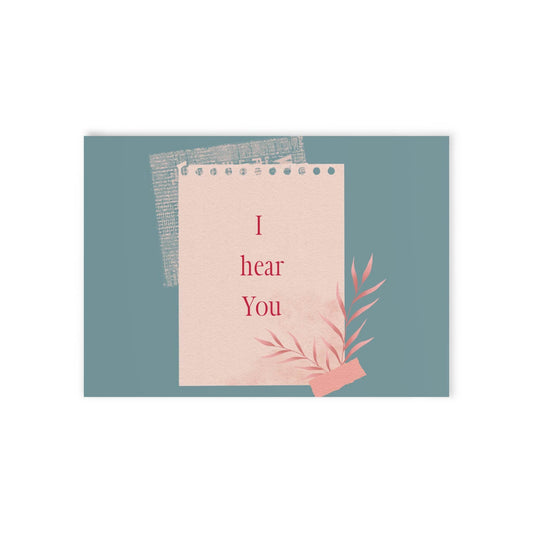 The Dreamer's Bookshop Appreciation "I Hear You" Print Card - The Dreamer's Bookshop.
