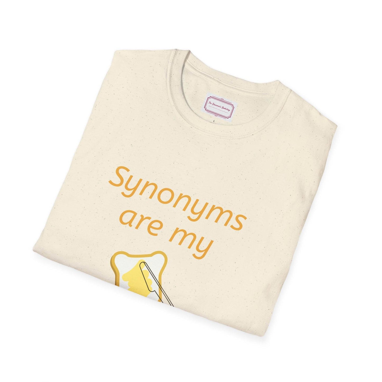 Synonyms Are My Jam Unisex Softstyle T-Shirt - Perfect Gift for Word Lovers - The Dreamer's Bookshop.
