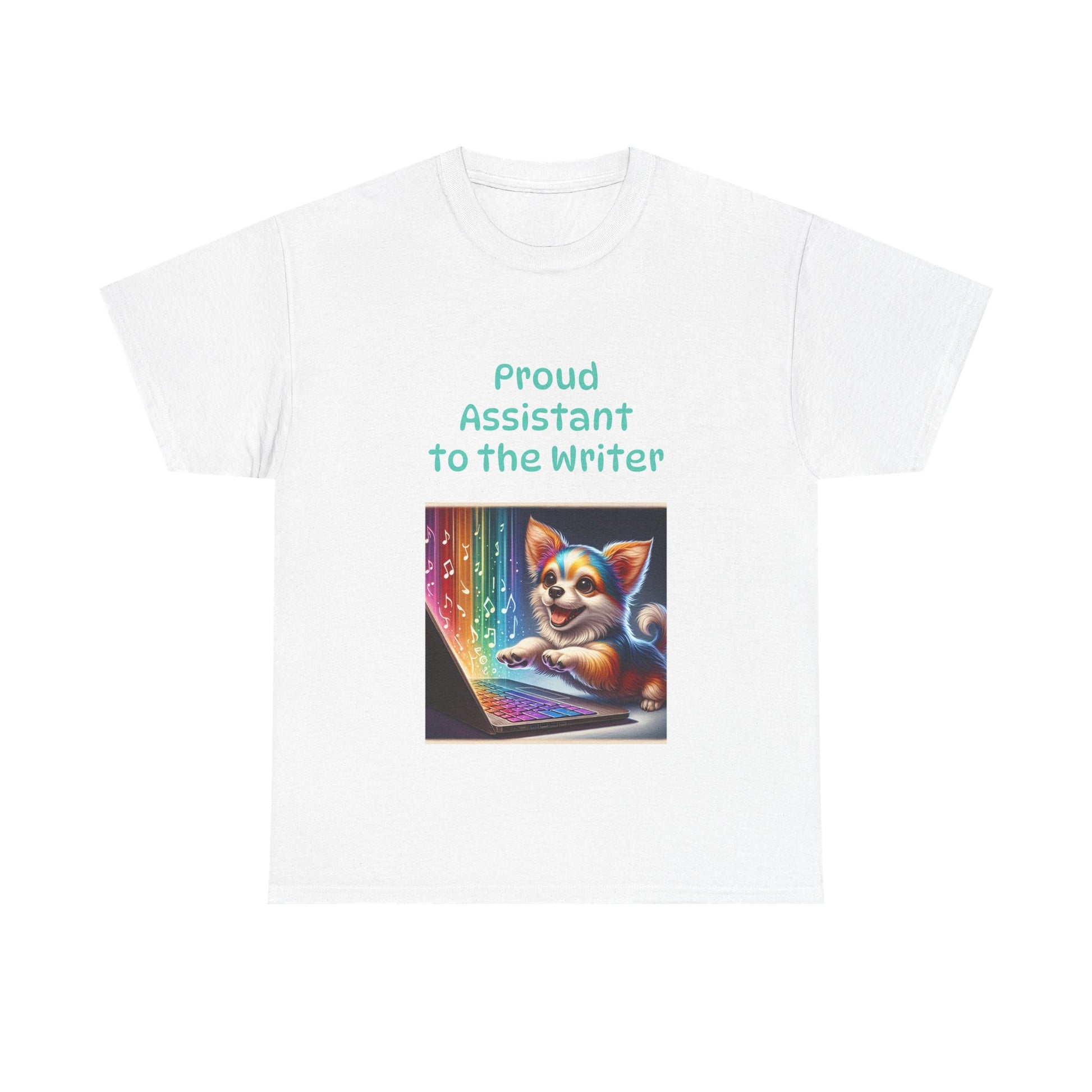 Book Lover's Unisex Heavy Cotton Tee - "Assistant Writer" - The Dreamer's Bookshop.