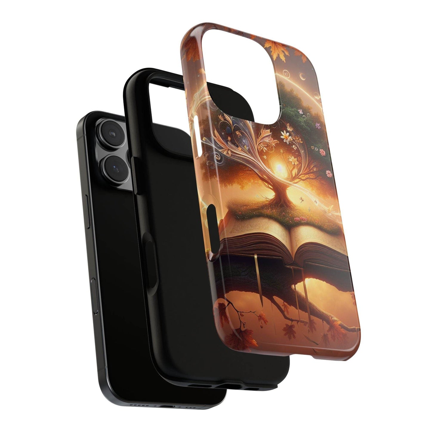Nature-Inspired iPhone & Samsung Phone Case with Tree of Life Design - The Dreamer's Bookshop.