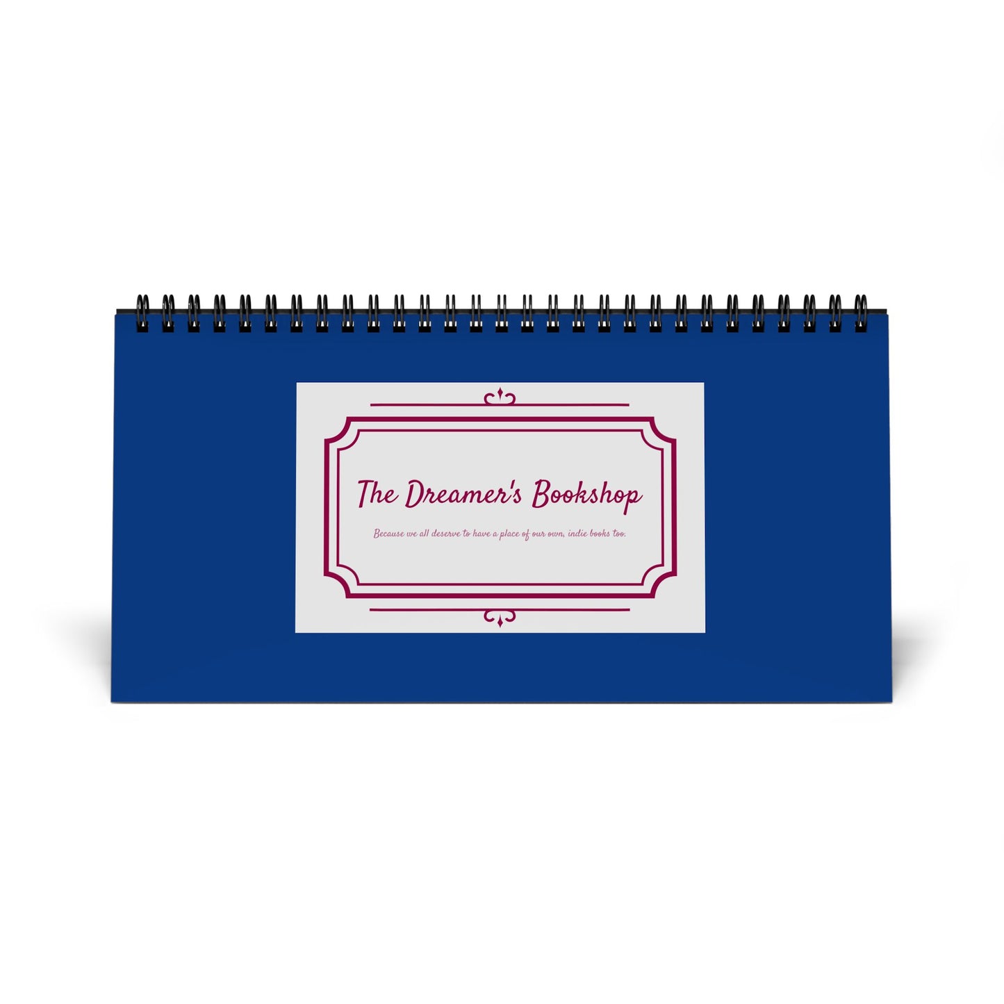 2026 Motivational Desk Calendar — Spiral-Bound Grid Planner (The Dreamer’s Bookshop Design)