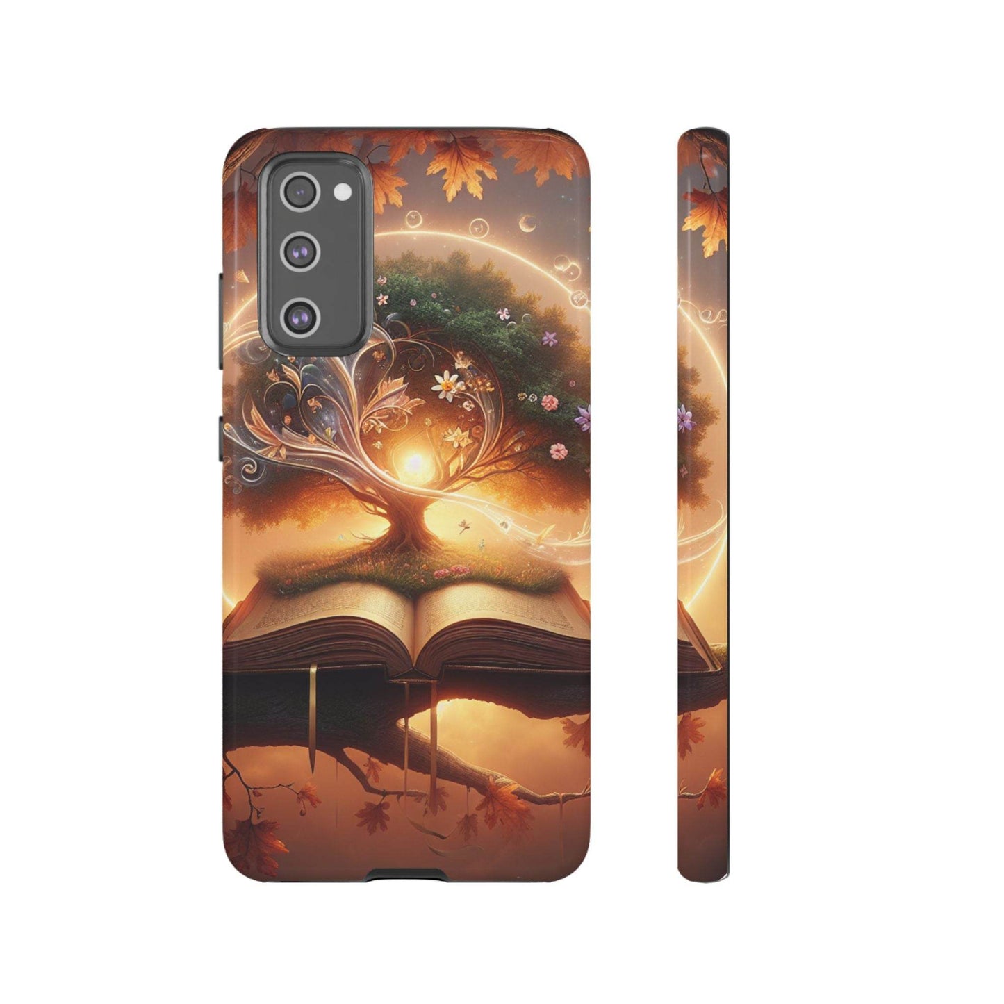 Nature-Inspired iPhone & Samsung Phone Case with Tree of Life Design - The Dreamer's Bookshop.