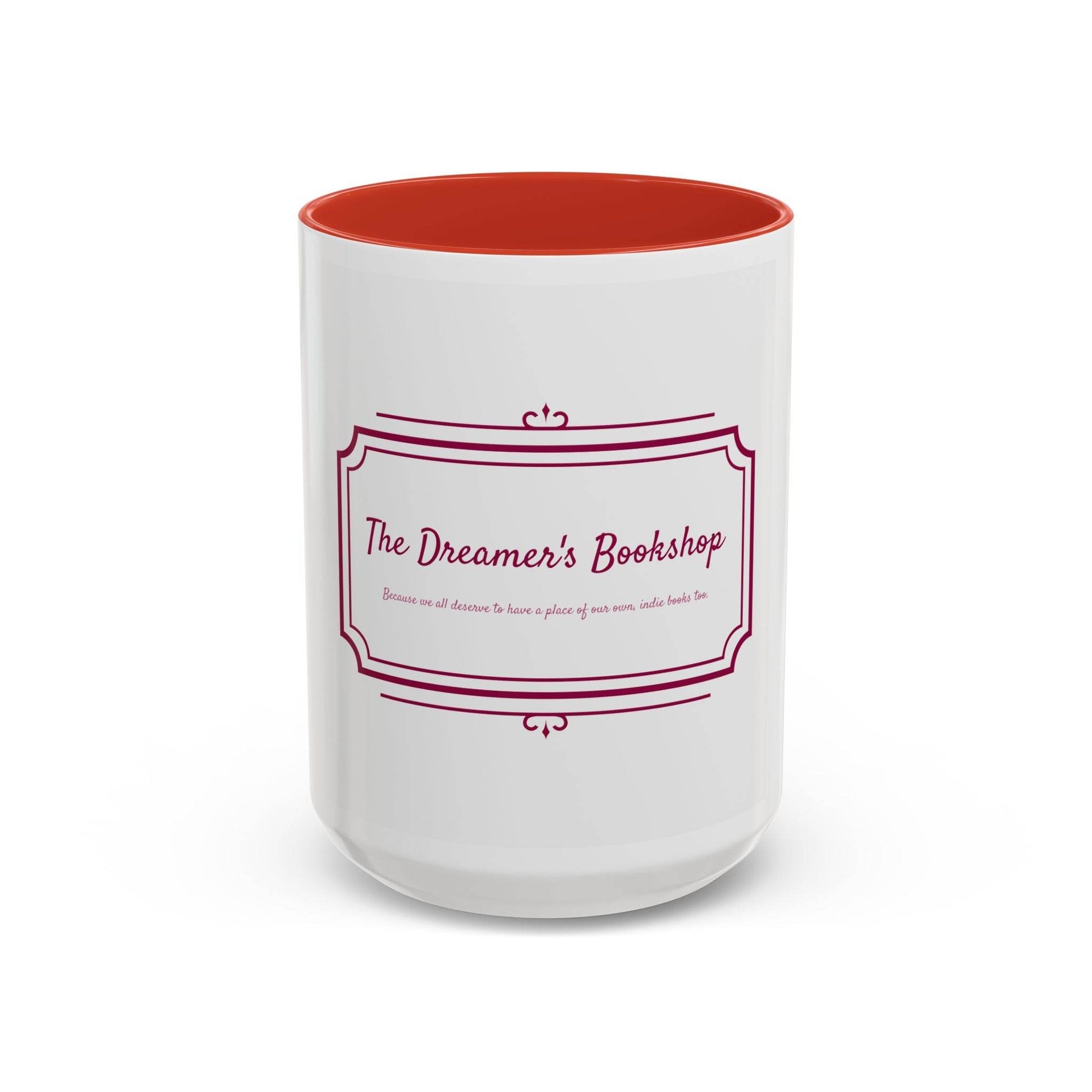 Dreamer's Bookshop Accent Coffee Mug - Perfect Gift for Book Lovers - The Dreamer's Bookshop.