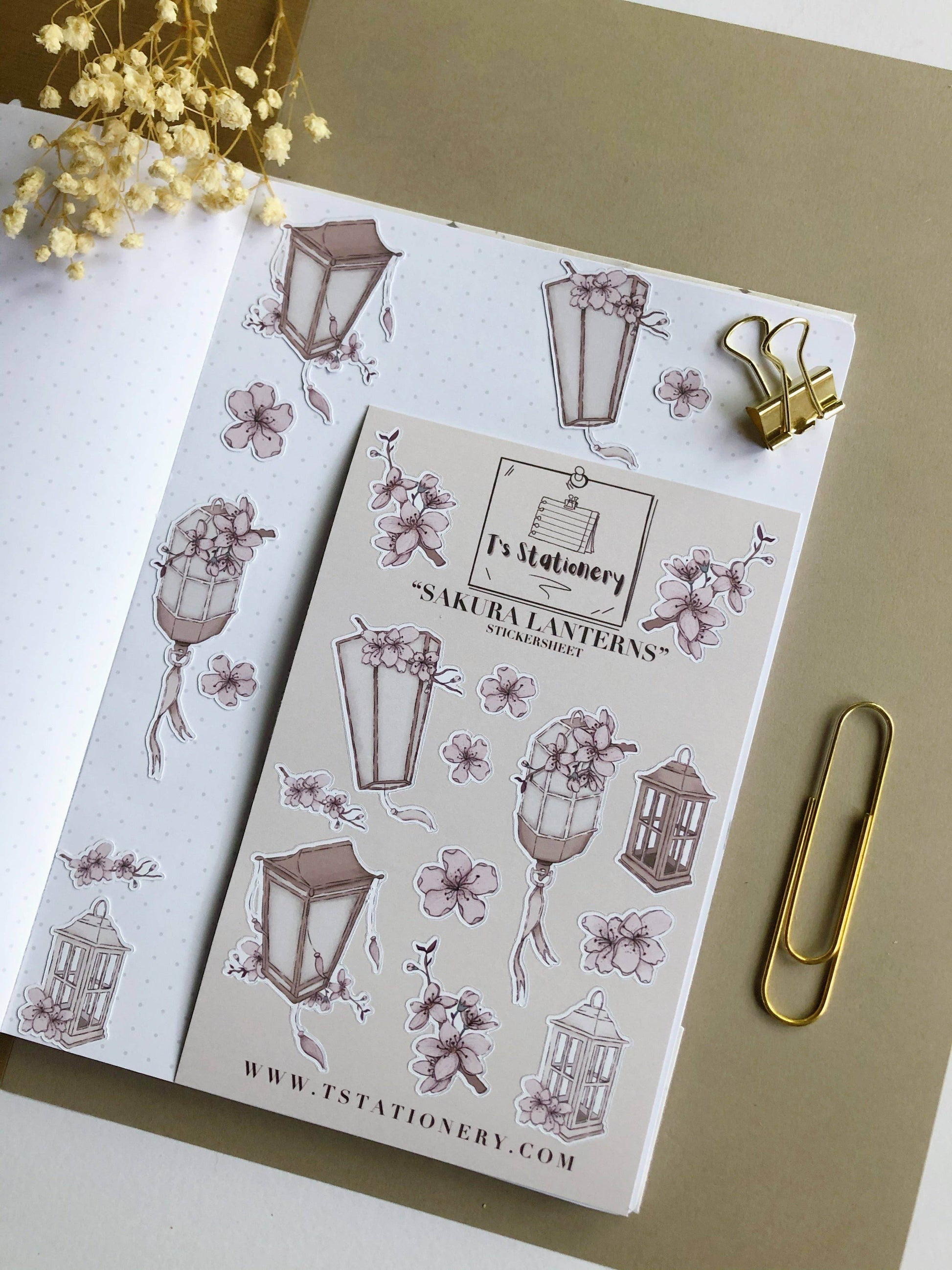 T's Stationery - „Sakura-lantaarns” - The Dreamer's Bookshop.