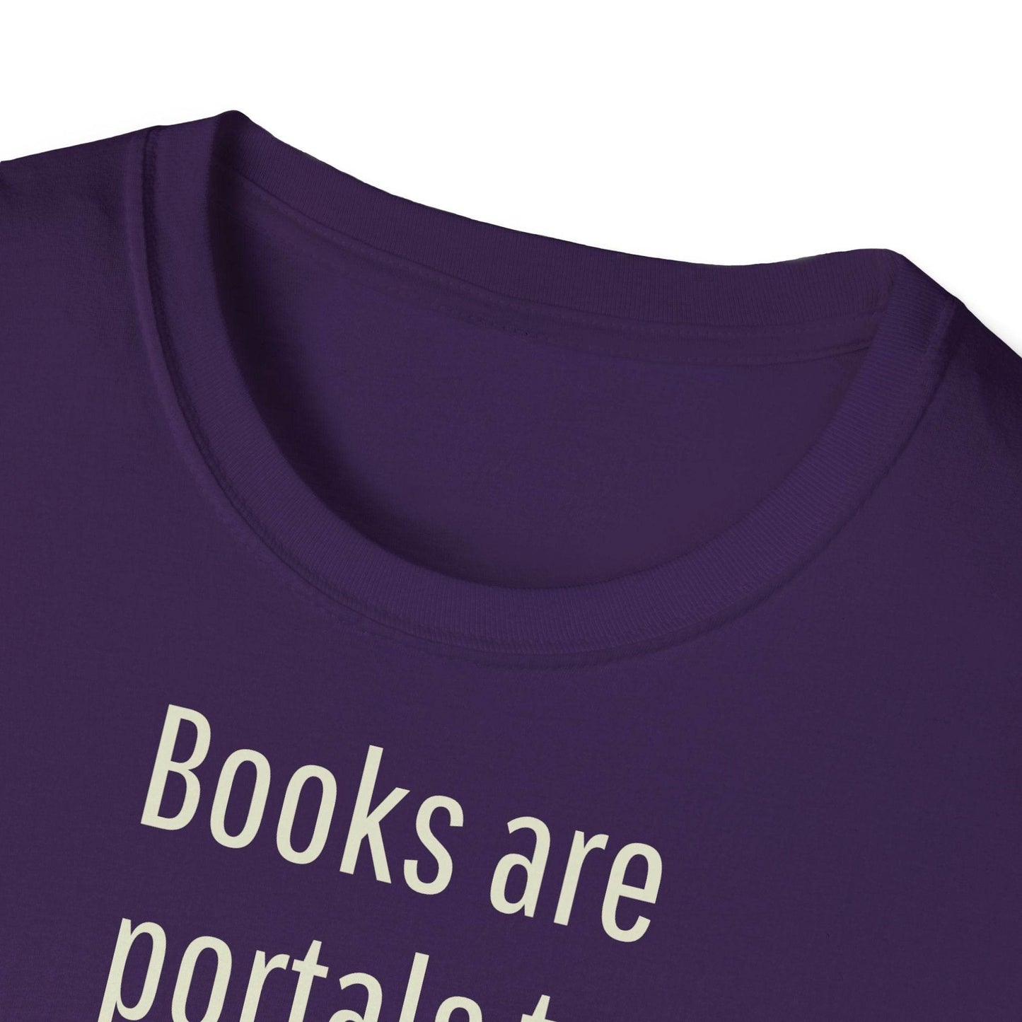 Unisex Softstyle T-Shirt - Portal Design for Book Lovers - The Dreamer's Bookshop.