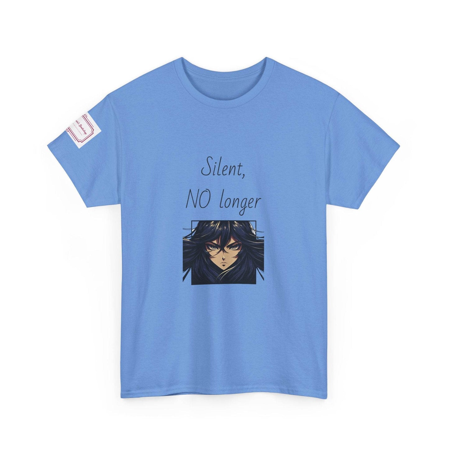 Silent, NO longer - Inspirational Unisex Heavy Cotton Tee - The Dreamer's Bookshop.