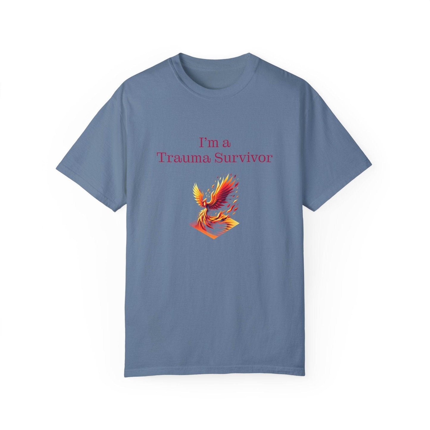 Trauma Survivor Unisex Garment-Dyed T-shirt - Inspirational Motivational Tee - The Dreamer's Bookshop.