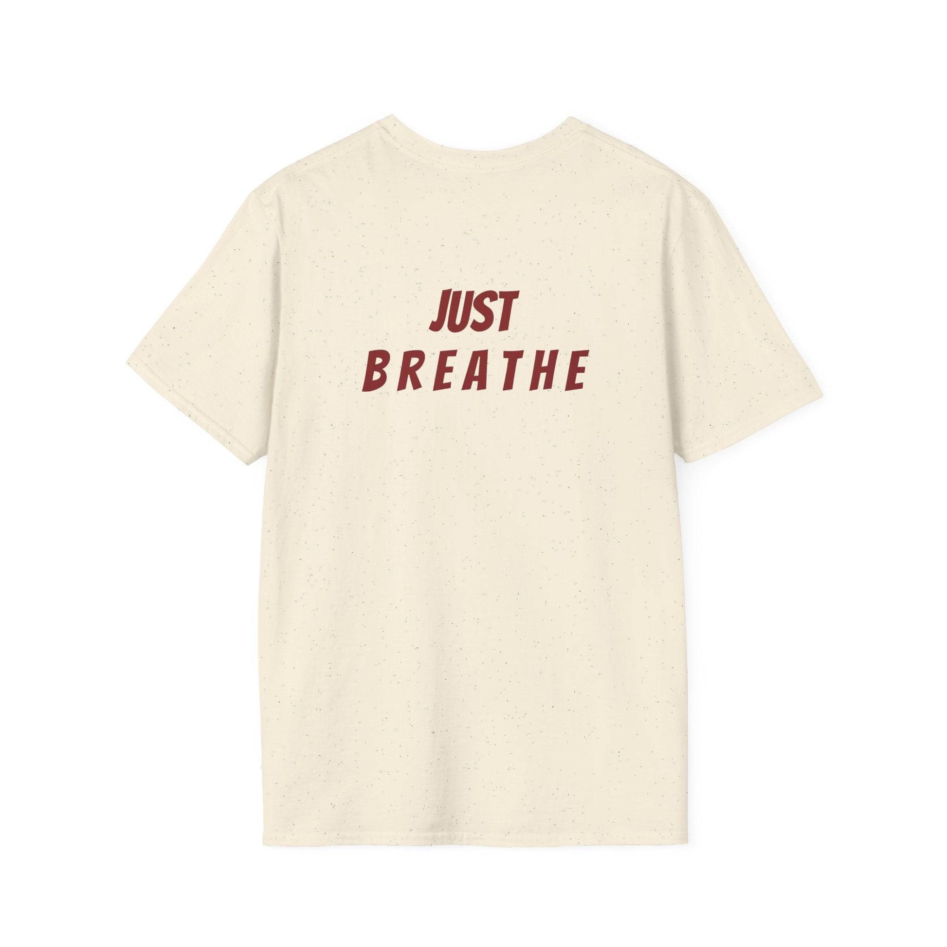 Unisex Softstyle T-Shirt - 'Just Breathe' - The Dreamer's Bookshop.