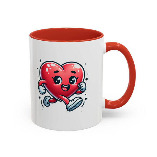 Cute Heart Character Coffee Mug - 11 & 15oz - The Dreamer's Bookshop.