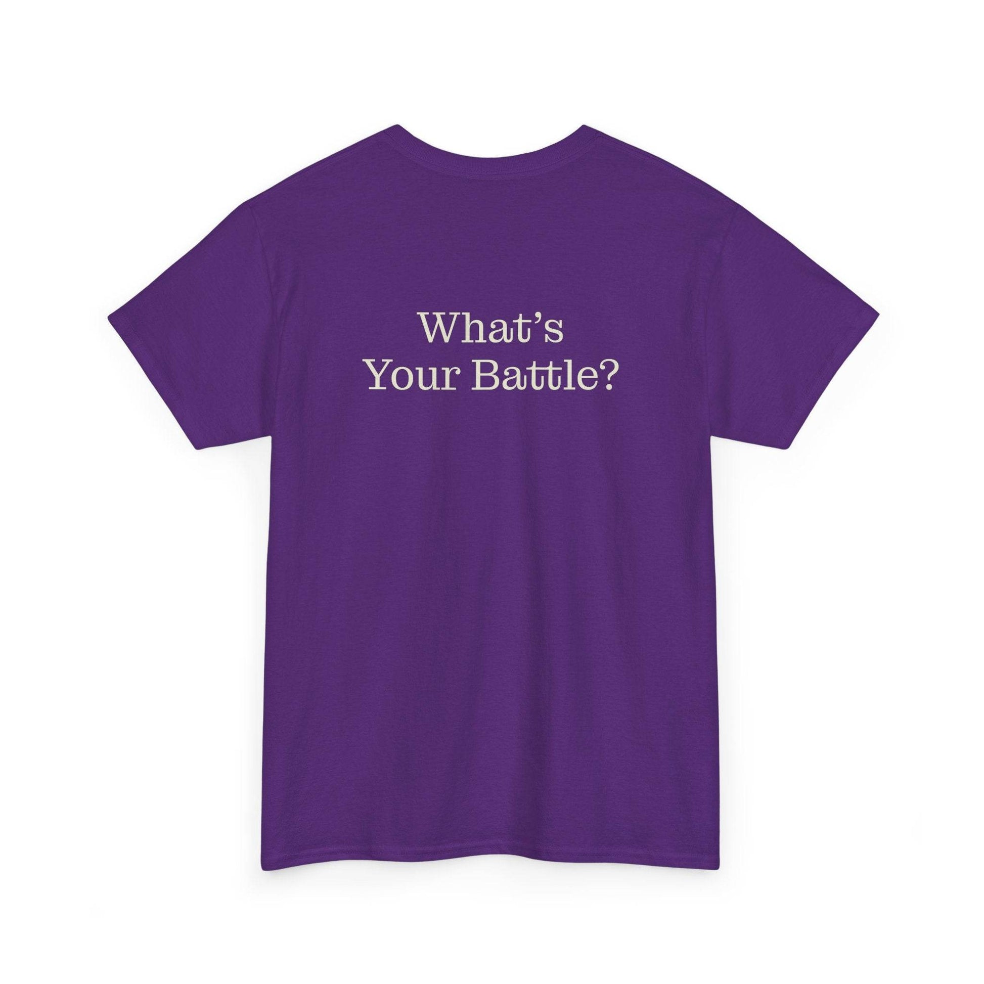 Chronic Pain Warrior Unisex Heavy Cotton Tee - Inspirational Battle T-Shirt - The Dreamer's Bookshop.
