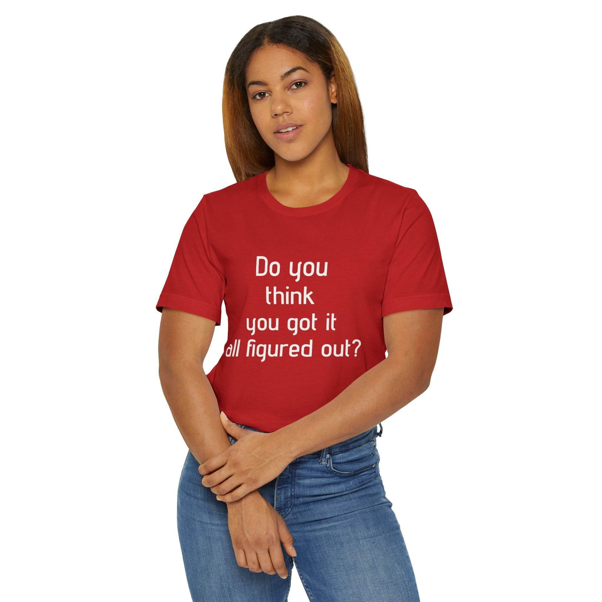 Inspirational Unisex Jersey T-Shirt - Think Again Vibe - The Dreamer's Bookshop.
