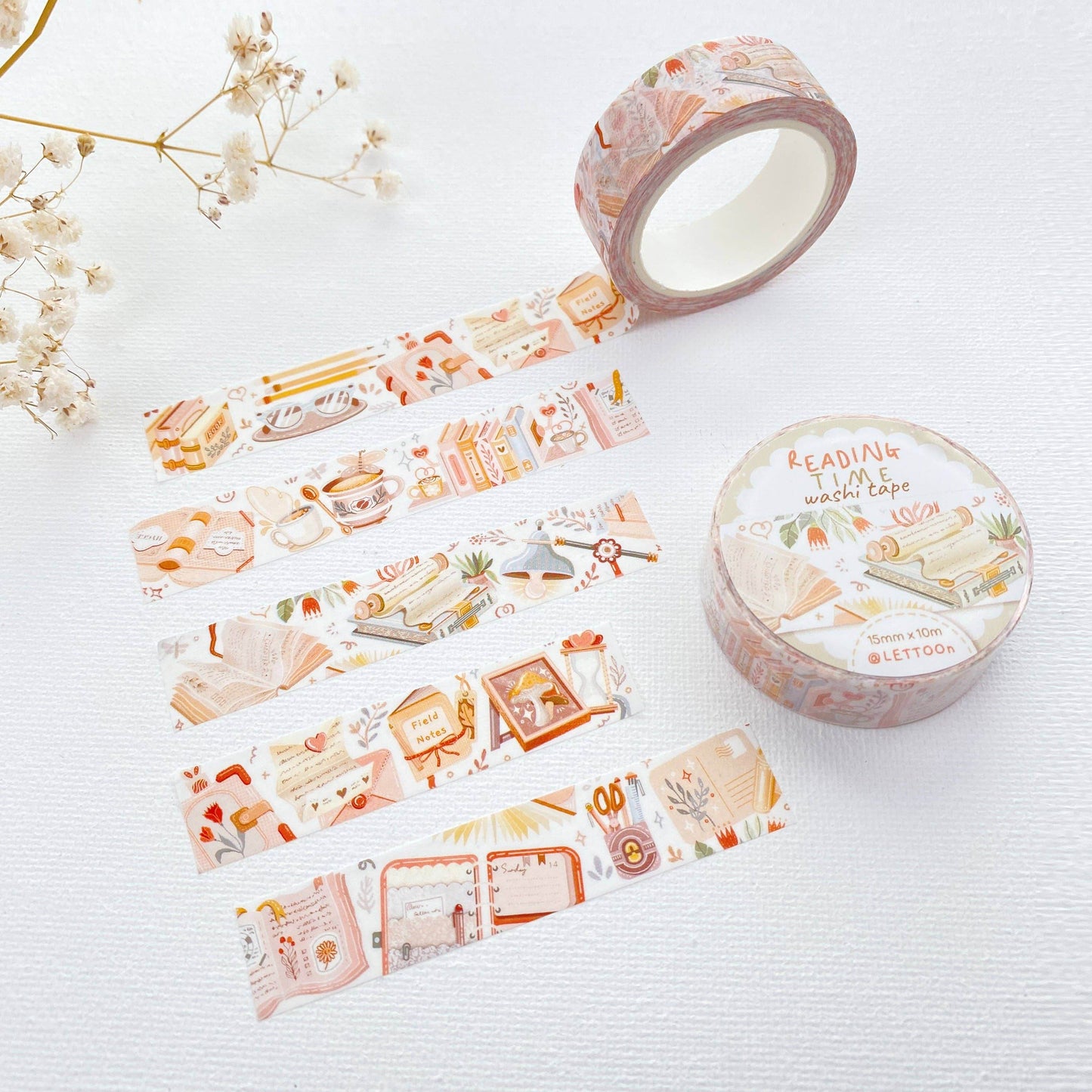 LETTOOn - Washi Tape - Leestijd - The Dreamer's Bookshop.