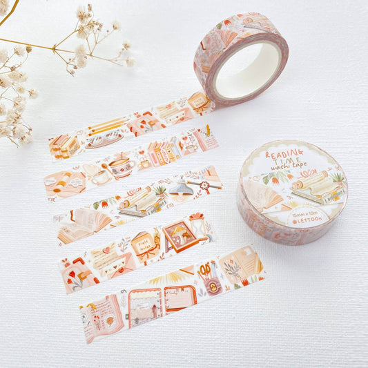 LETTOOn - Washi Tape - Leestijd - The Dreamer's Bookshop.