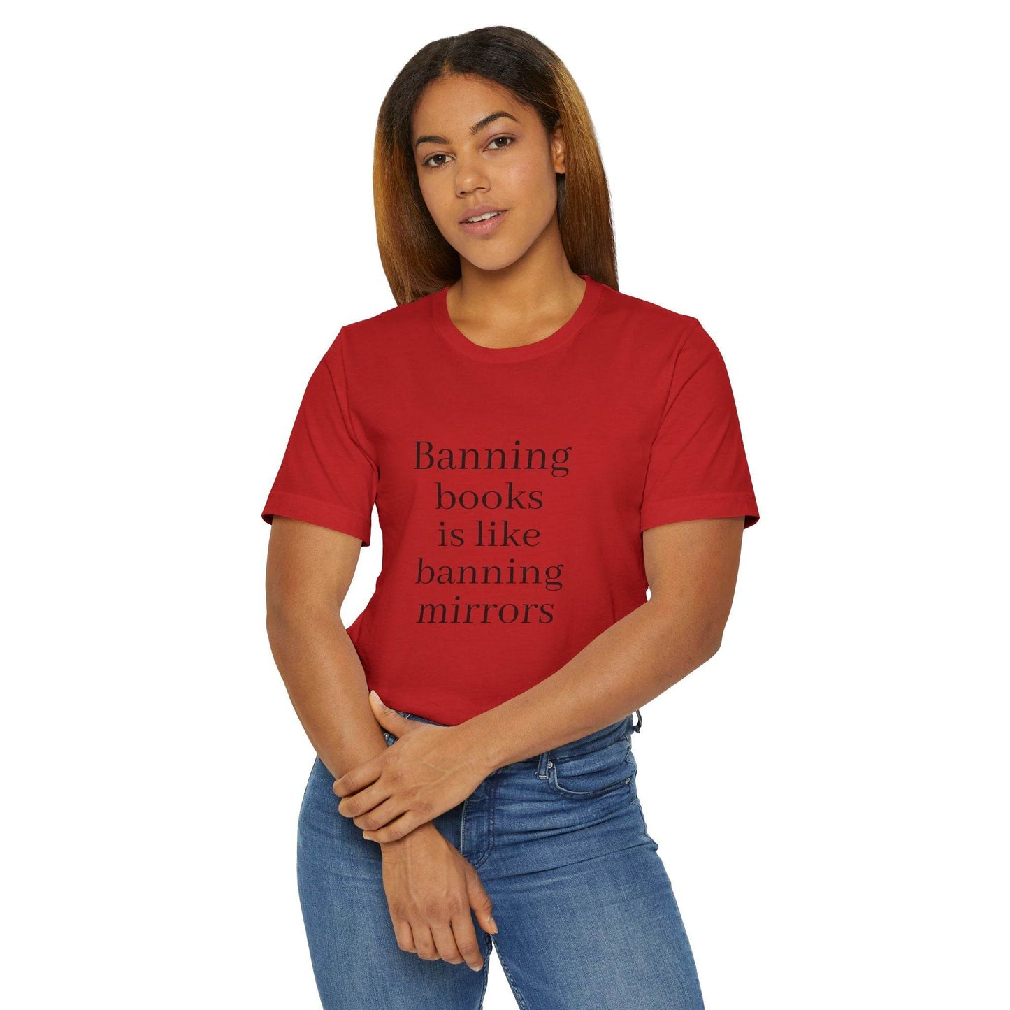 Unisex Jersey T-Shirt - Banning Books Vibe - The Dreamer's Bookshop.