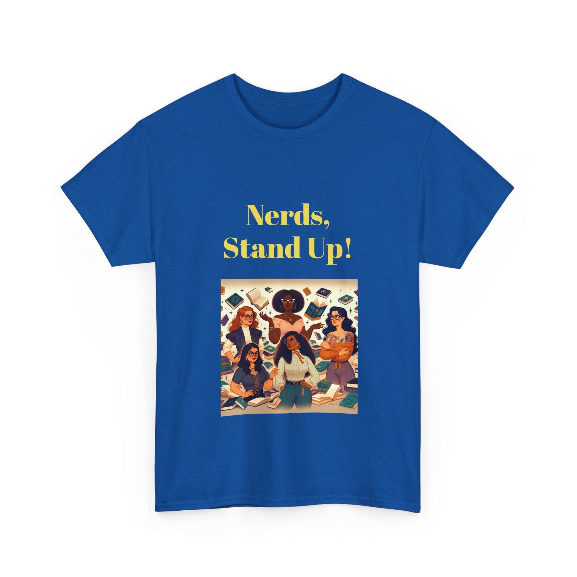 Nerds Stand Up - Unisex Heavy Cotton Tee - Book Lovers - The Dreamer's Bookshop.