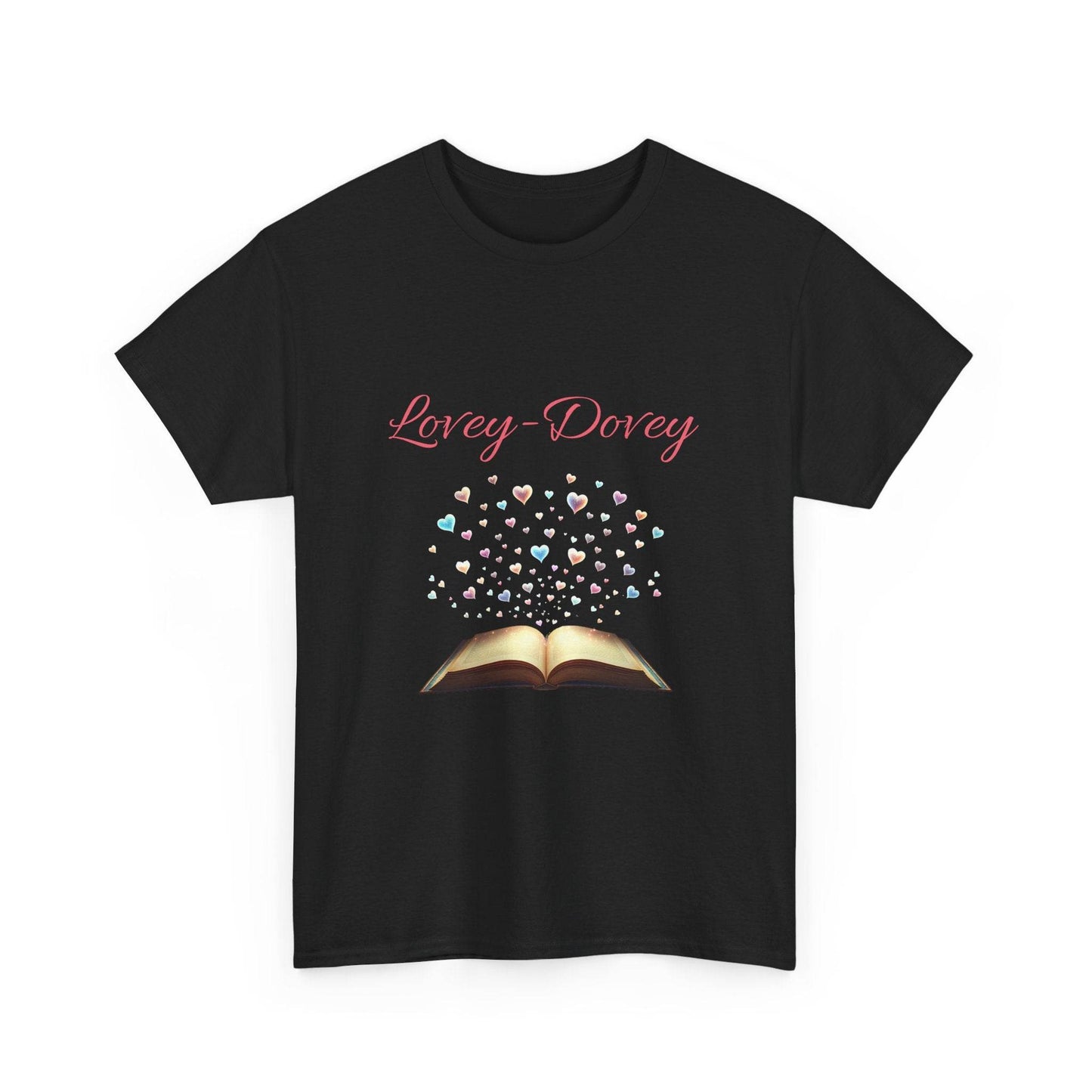 Lovey-Dovey - Graphic Tee - Unisex Heavy Cotton T-Shirt for Book Lovers - The Dreamer's Bookshop.