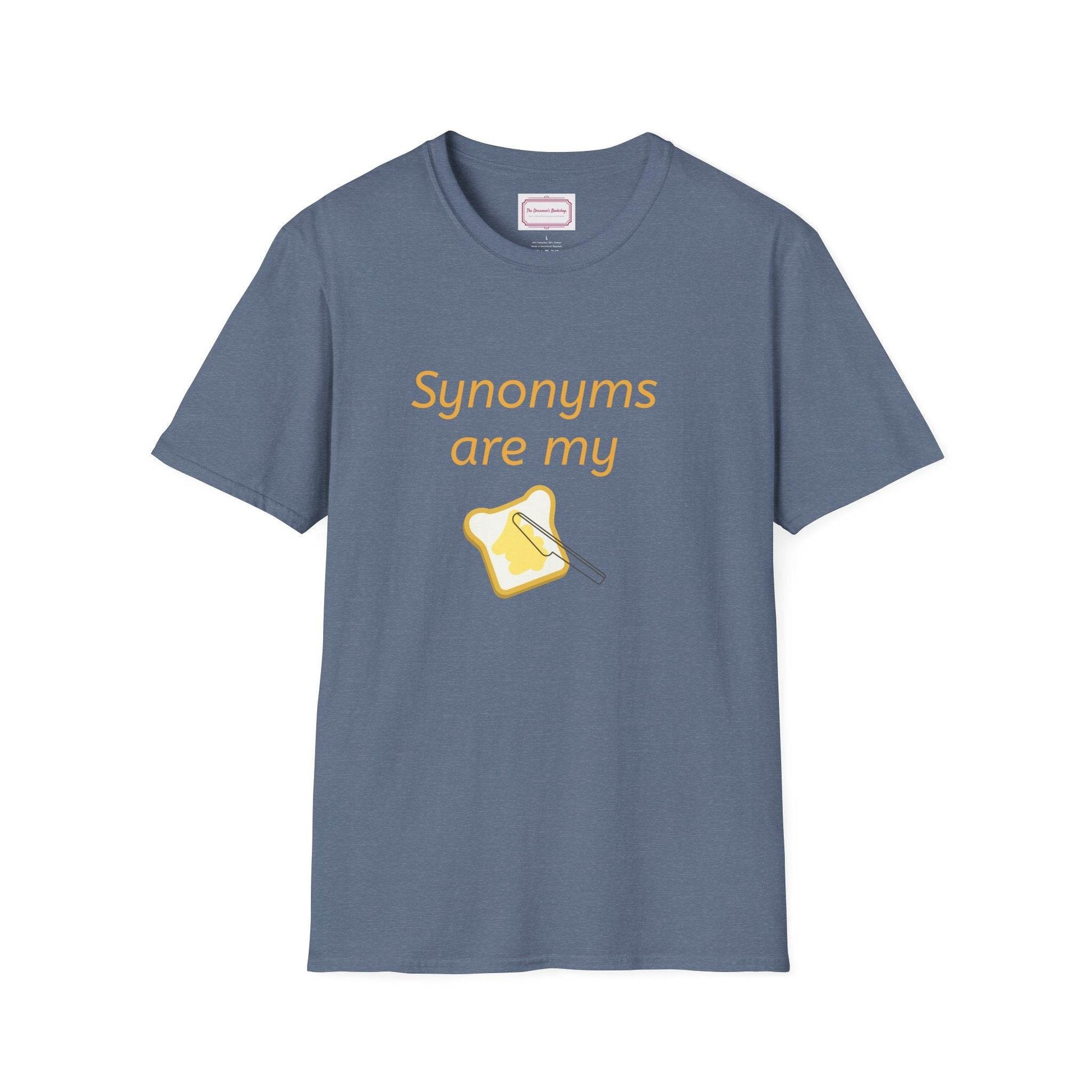Synonyms Are My Jam Unisex Softstyle T-Shirt - Perfect Gift for Word Lovers - The Dreamer's Bookshop.