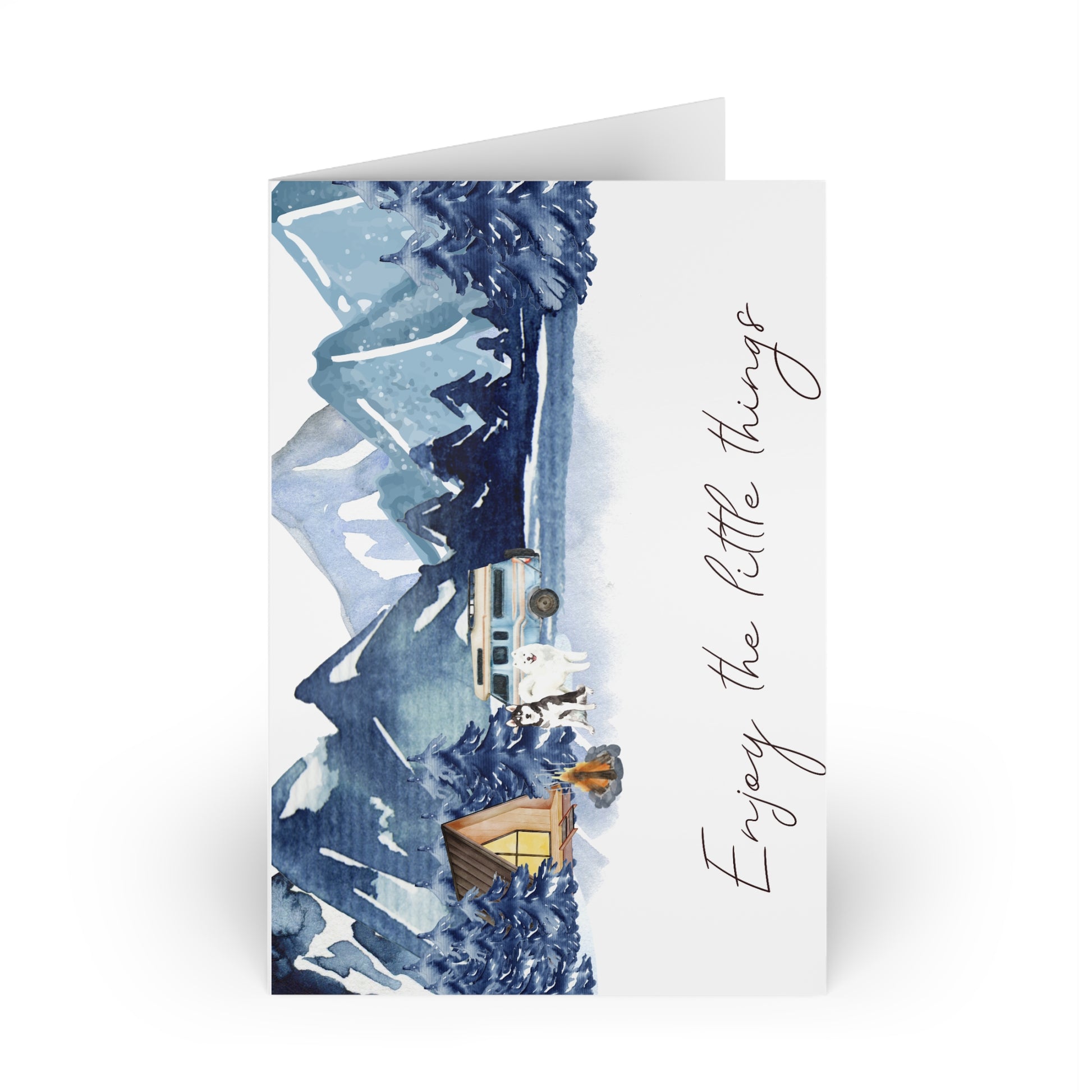 The Dreamer's Bookshop "Mountains" Enjoy the Little Things Card - The Dreamer's Bookshop.