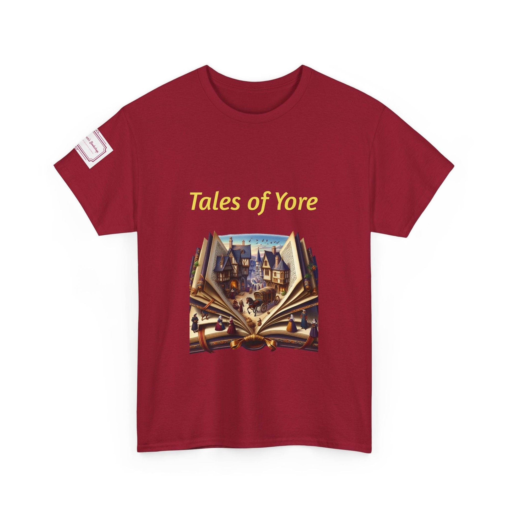 Tales of Yore - Graphic Unisex Heavy Cotton Tee - Historical Books - The Dreamer's Bookshop.