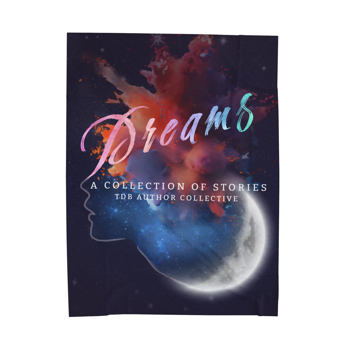 Cozy Velveteen Plush Blanket - "Dreams"- Perfect for Book Lovers and Cozy Nights