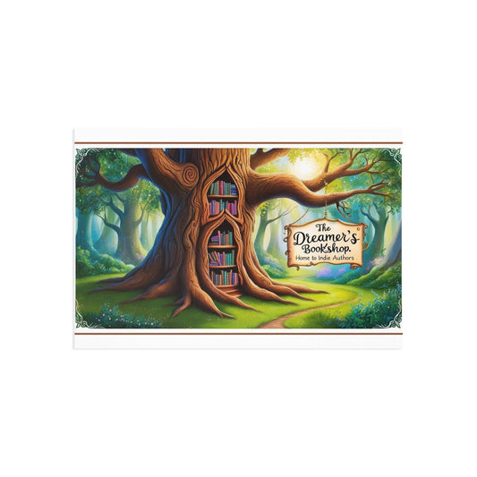 The Dreamer's Bookshop - Tree and books Card - The Dreamer's Bookshop.