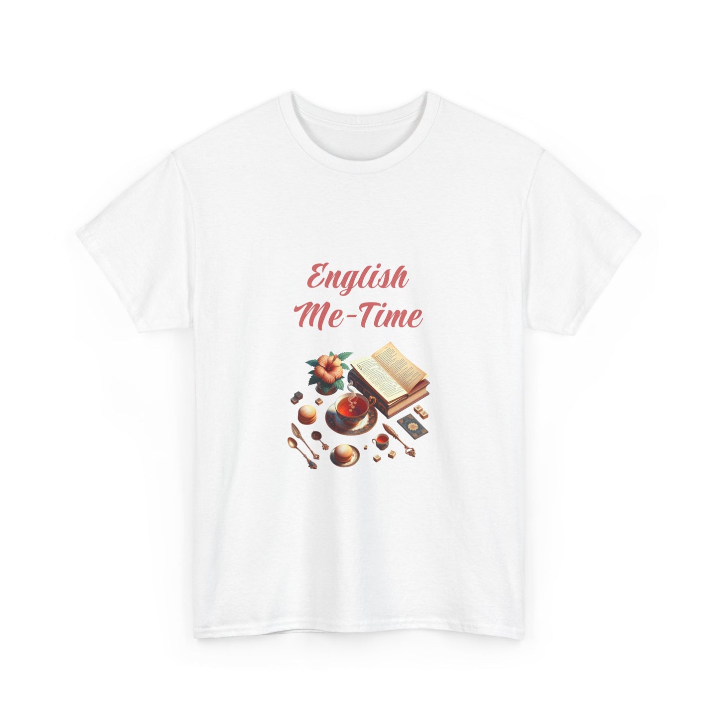 Book Lover's Unisex Heavy Cotton Tee - "Me-Time" - The Dreamer's Bookshop.