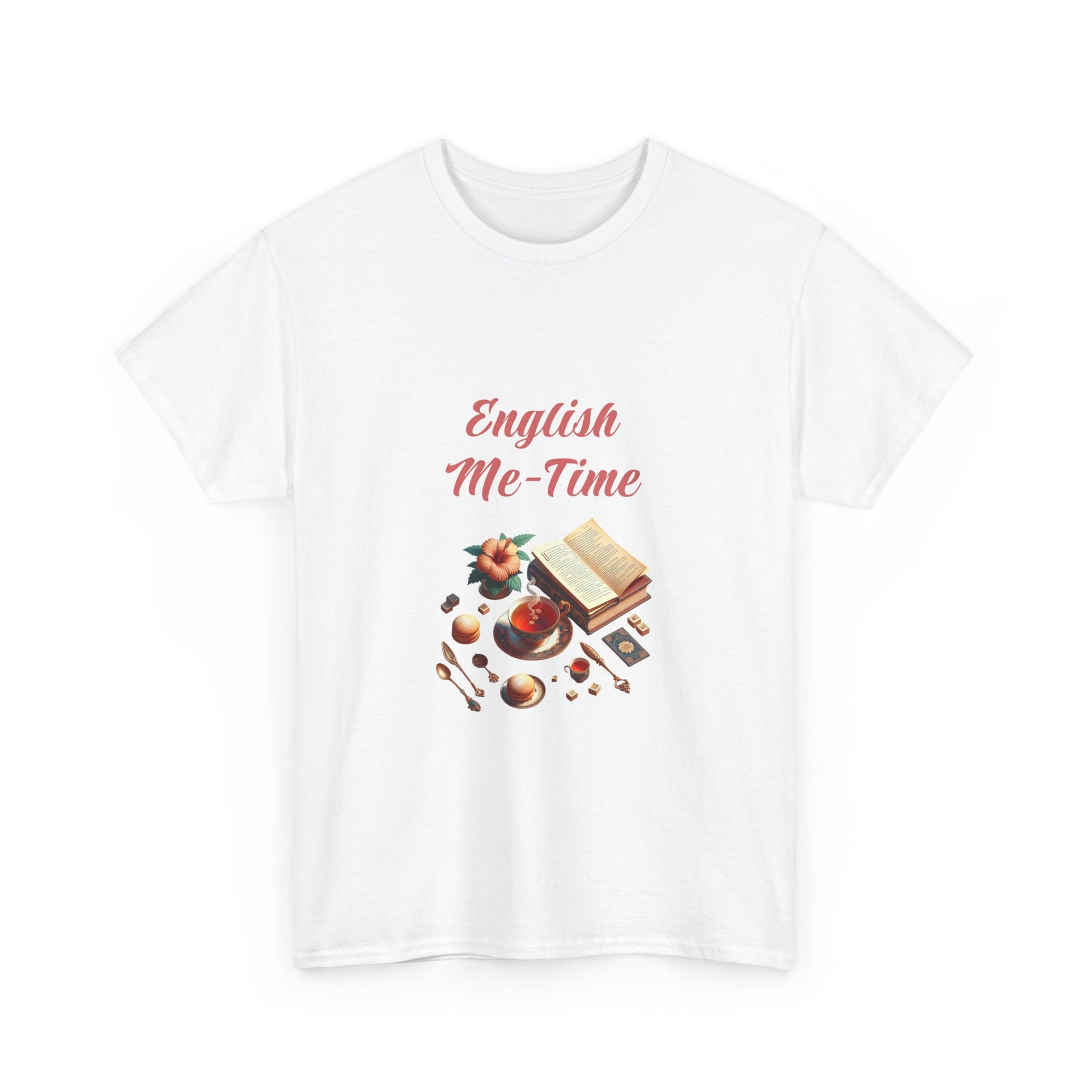 Book Lover's Unisex Heavy Cotton Tee - "Me-Time" - The Dreamer's Bookshop.