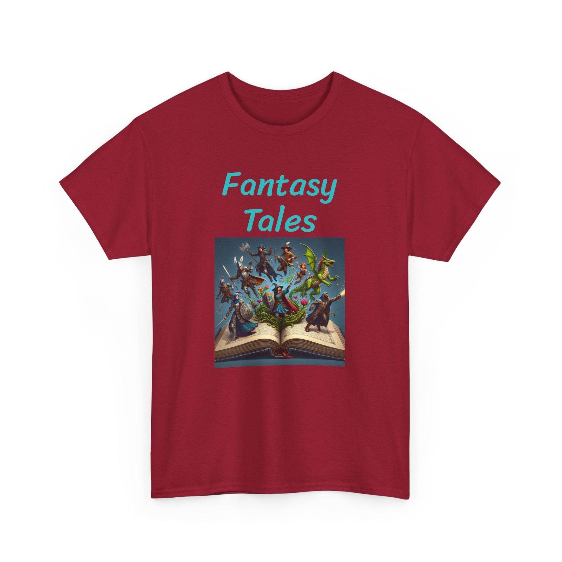 Magic - Graphic Tee - Unisex Heavy Cotton T-Shirt - Fantasy Tales - The Dreamer's Bookshop.