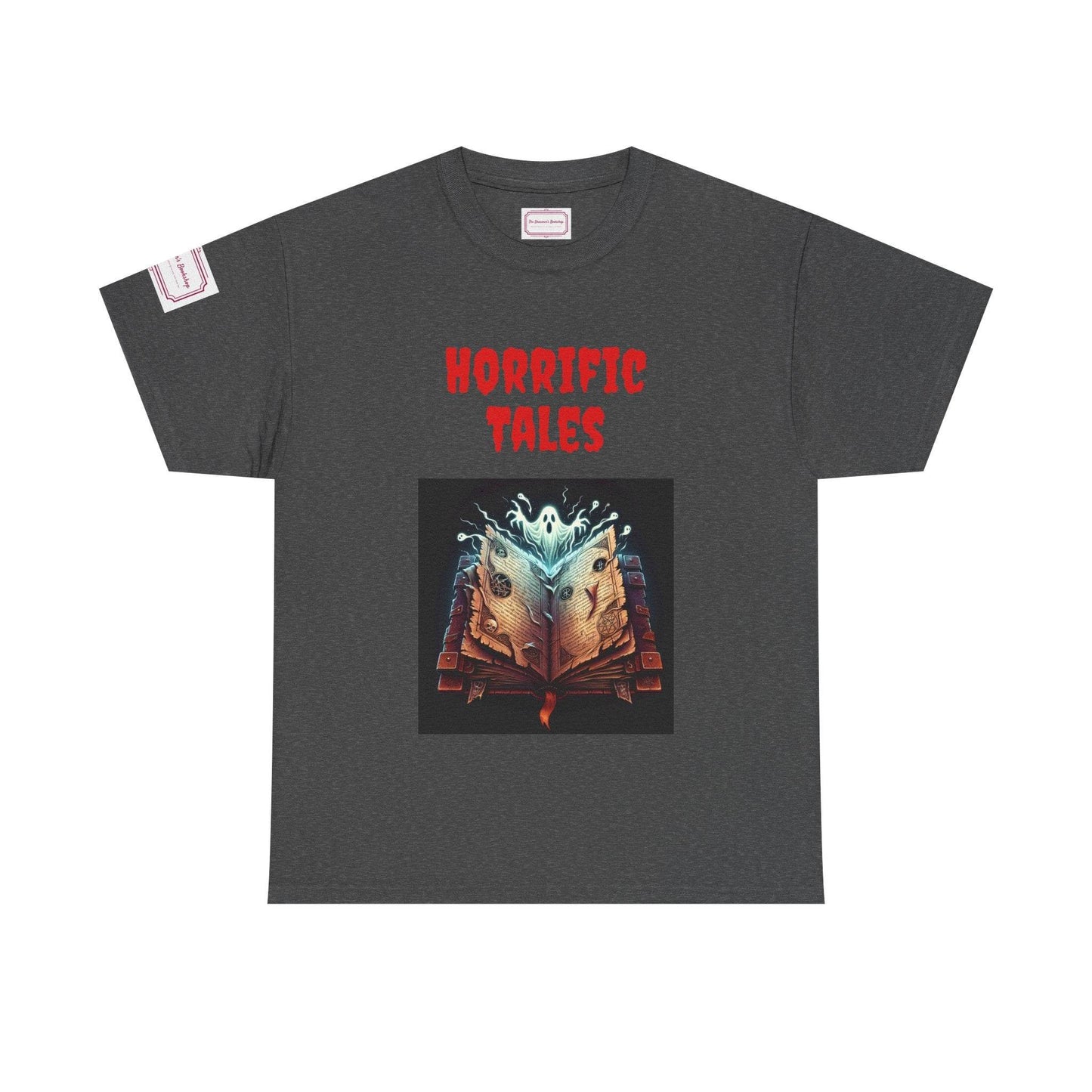 Horrific Tales - Unisex Heavy Cotton Tee - Perfect for Book Lovers - The Dreamer's Bookshop.