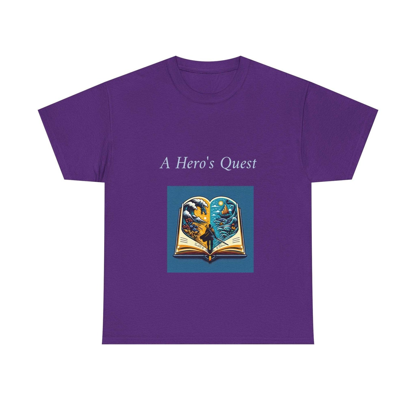 Adventure - Unisex Heavy Cotton Tee - Hero's Quest - The Dreamer's Bookshop.