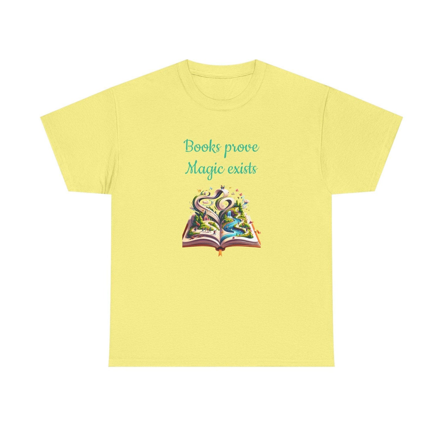 Magic Exists -A Unisex Heavy Cotton Tee - Perfect Gift for Book Lovers - The Dreamer's Bookshop.