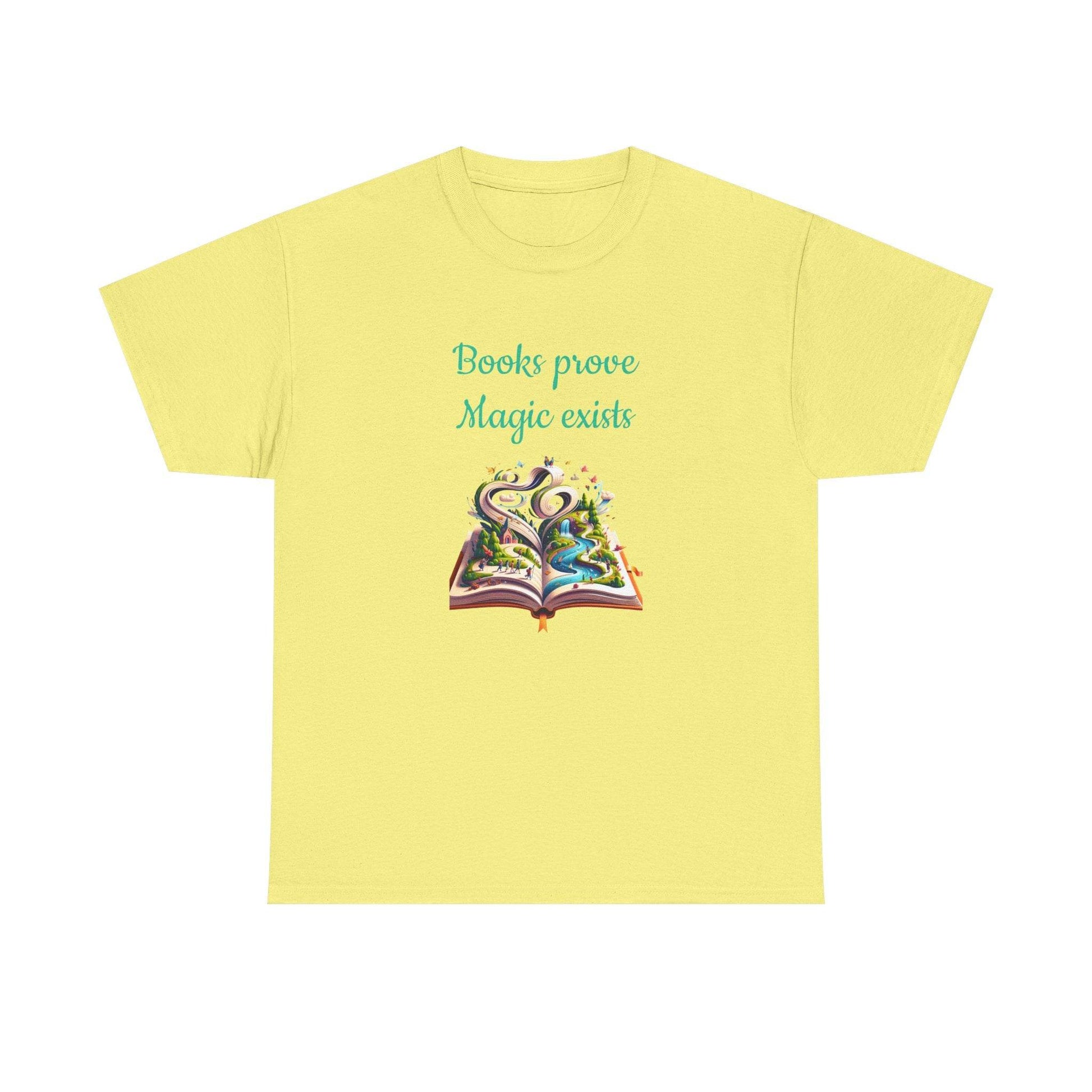 Magic Exists -A Unisex Heavy Cotton Tee - Perfect Gift for Book Lovers - The Dreamer's Bookshop.