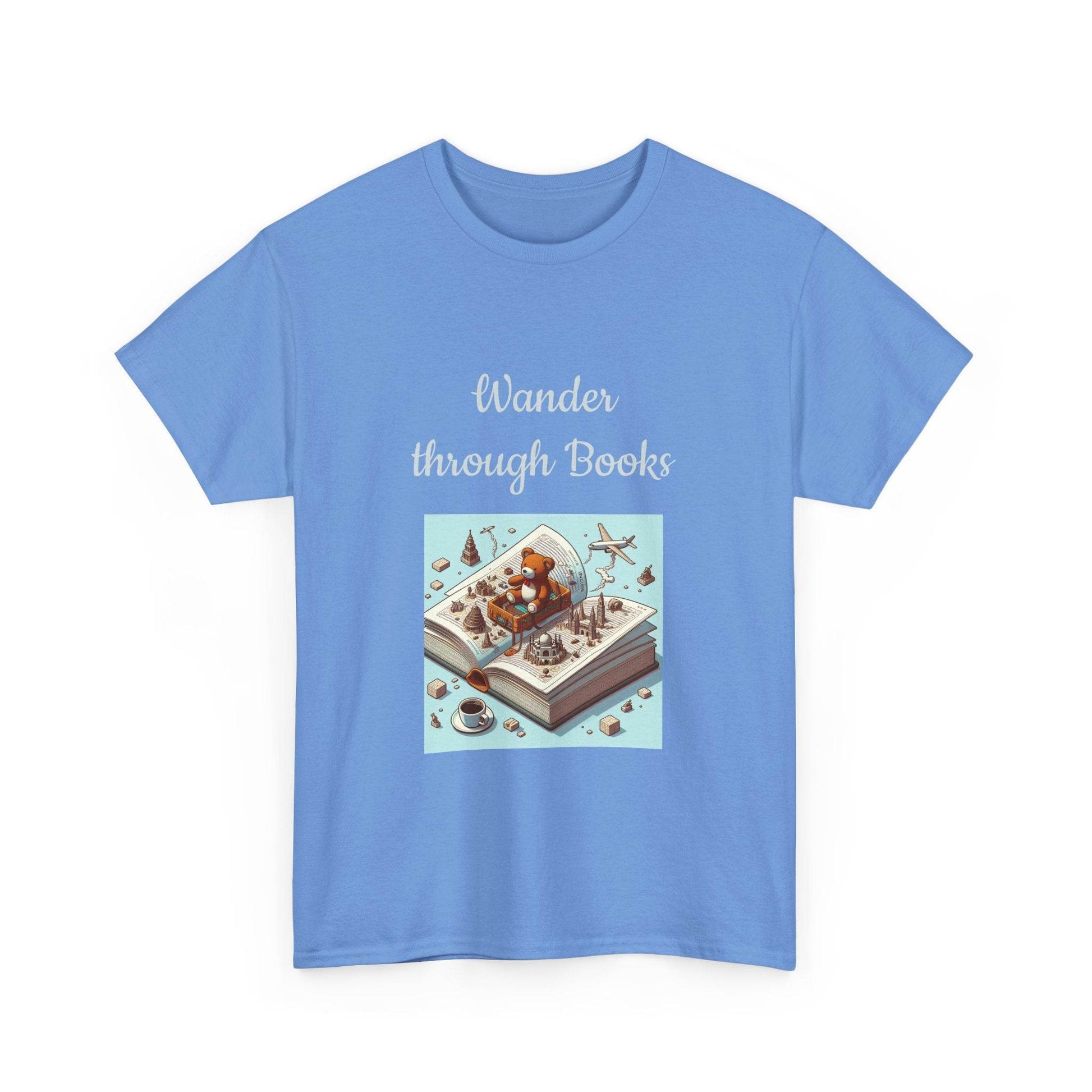 Wander - Unisex Heavy Cotton Tee for Book Lovers - The Dreamer's Bookshop.