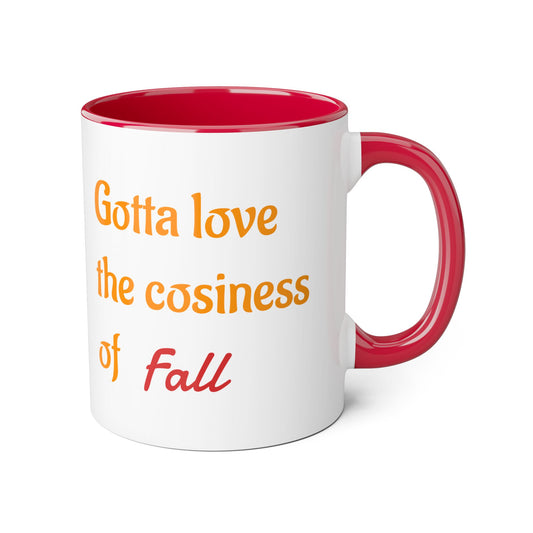 The Cosiness of Fall - 11oz Cup for Booklovers