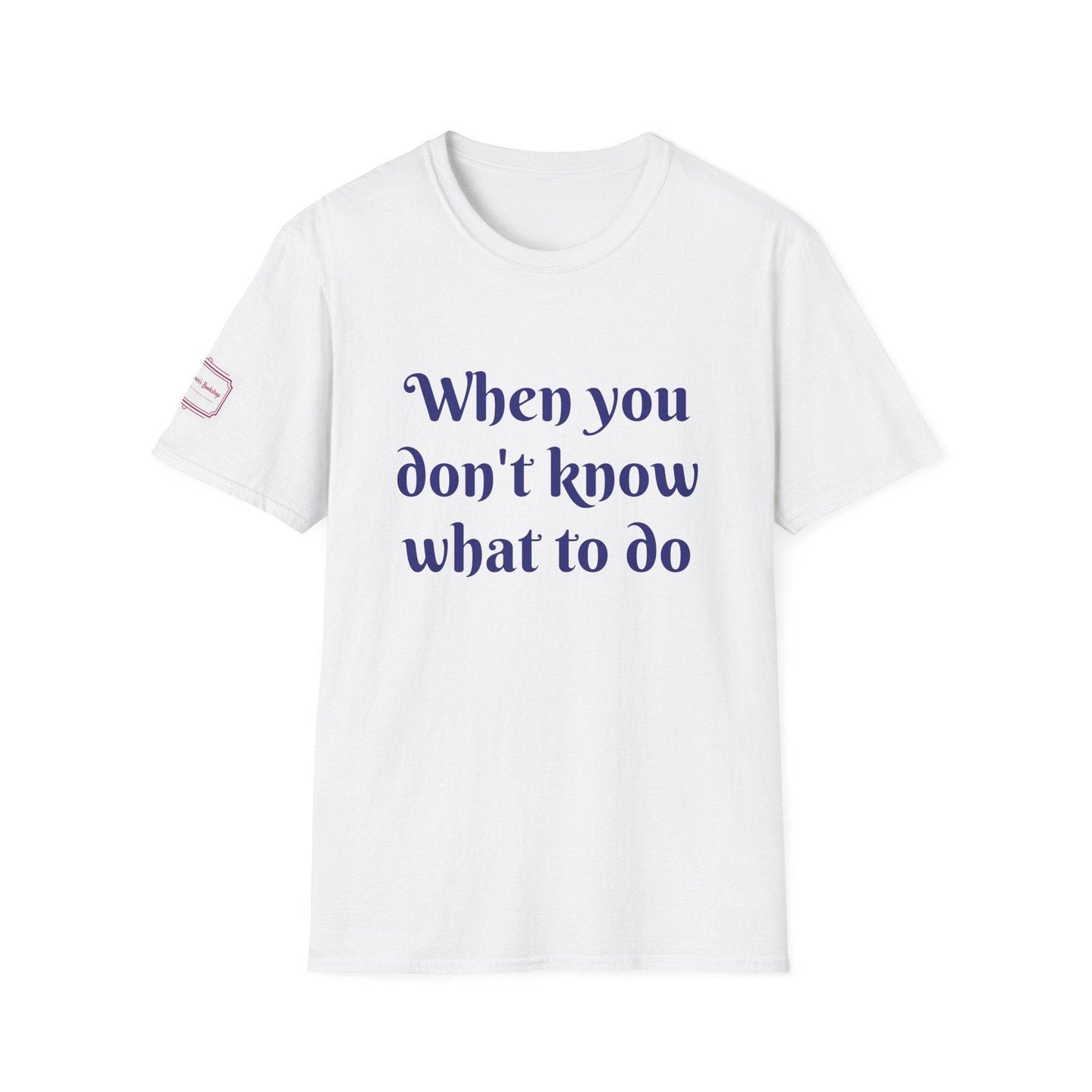Inspirational Unisex Softstyle T-Shirt - 'Just Breathe' Motivational Design - The Dreamer's Bookshop.