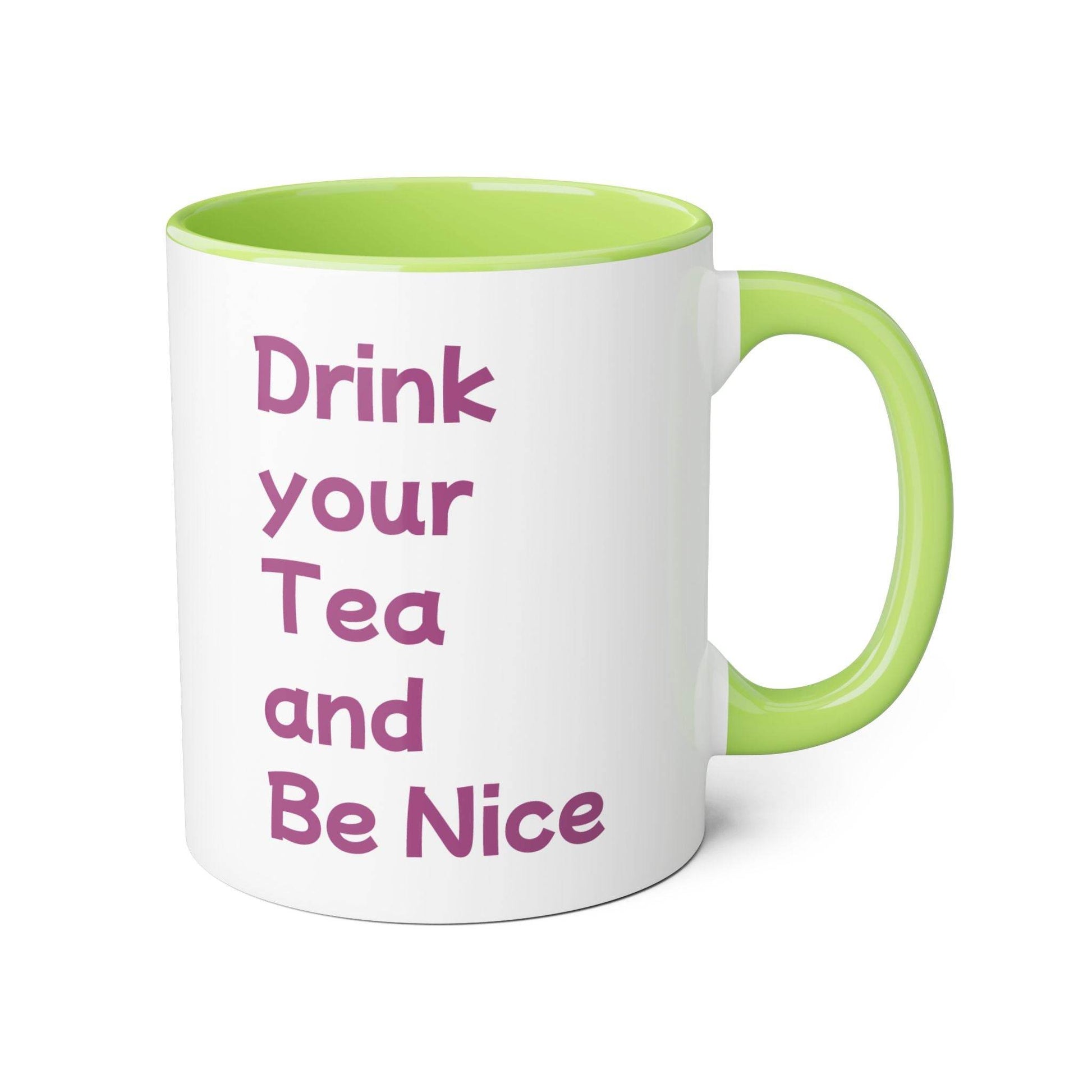 Drink your Tea Mug - 11oz Tea Cup for Cat Lovers - The Dreamer's Bookshop.