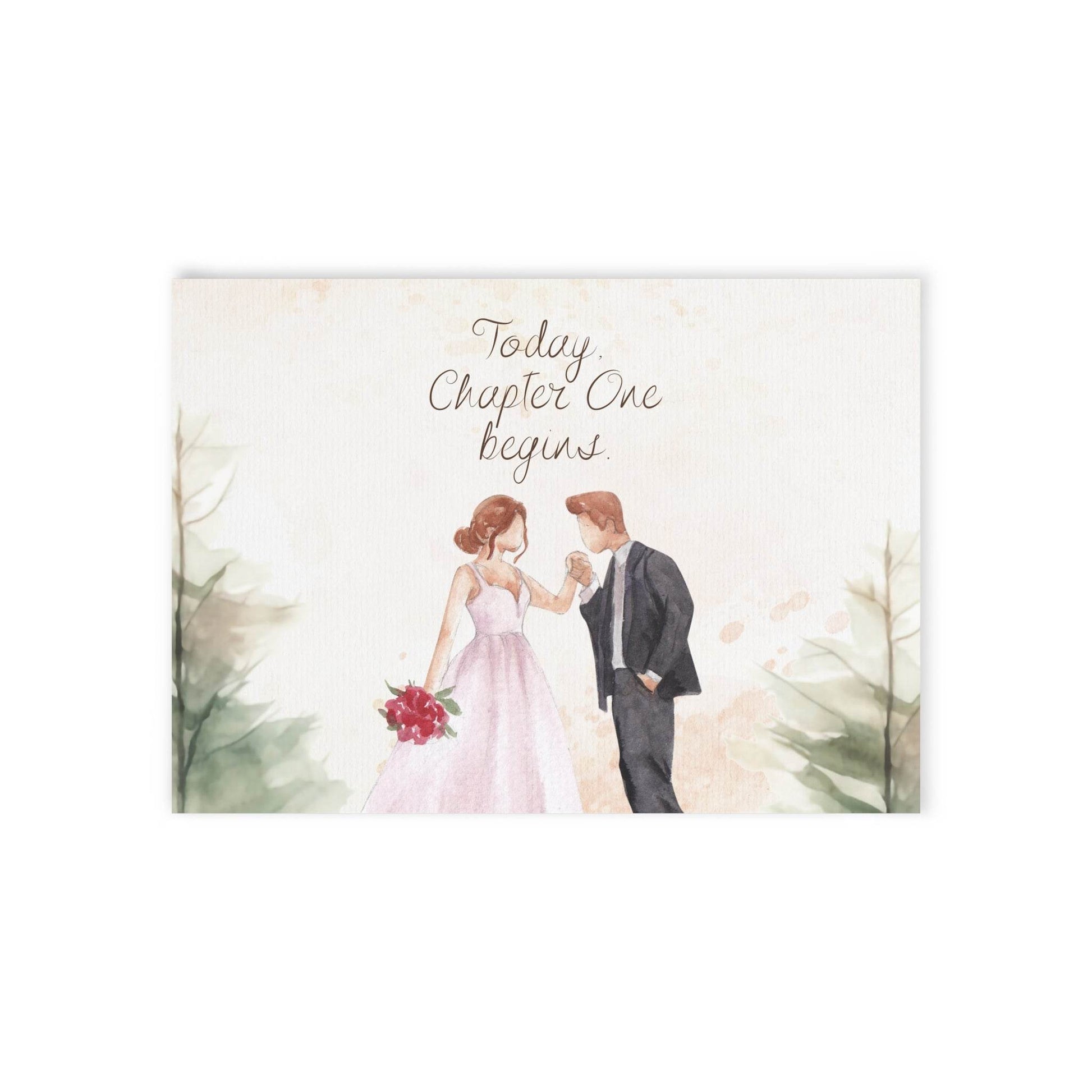 The Dreamer's Bookshop Cute "Chapter One" Wedding Card - The Dreamer's Bookshop.