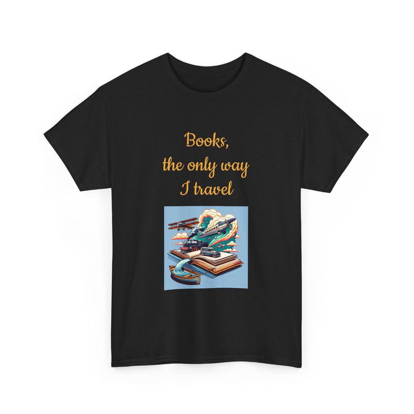 Travel -A Unisex Heavy Cotton Tee - Perfect for Book Lovers - The Dreamer's Bookshop.