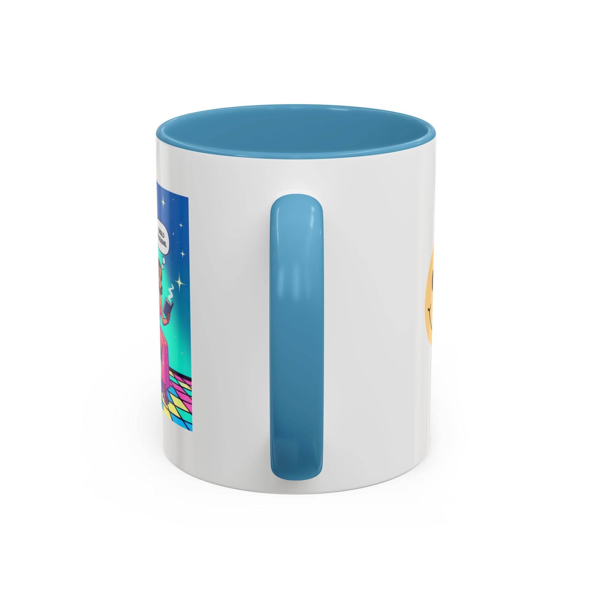 Retro Vibe Accent Coffee Mug - I should be reading - The Dreamer's Bookshop.