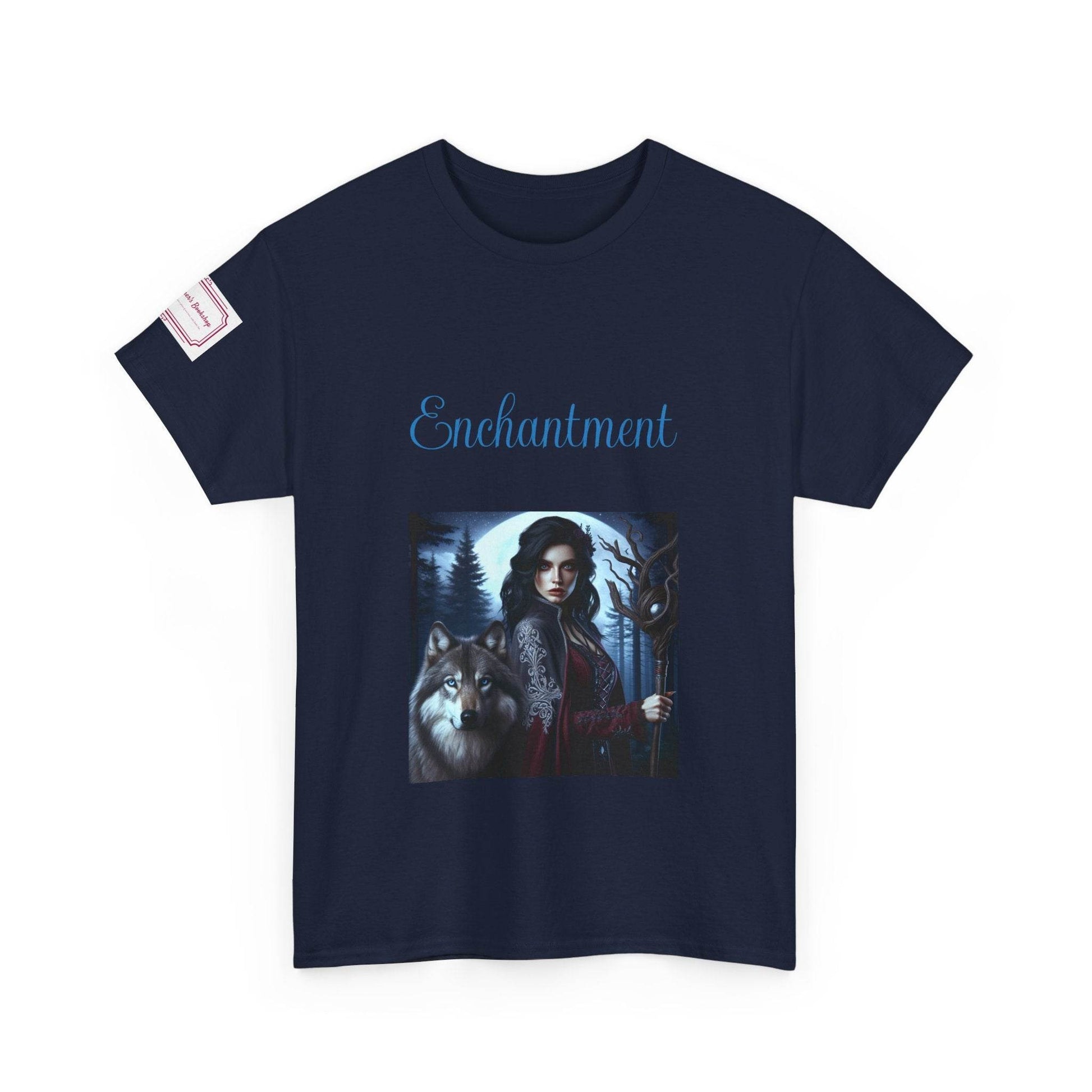 Enchanting Wolf Graphic Unisex Heavy Cotton Tee - The Dreamer's Bookshop.