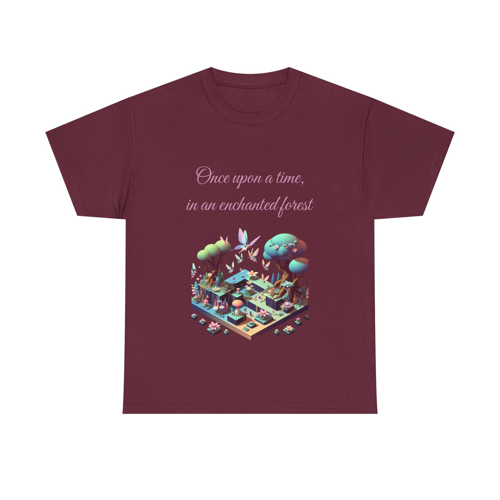 Book Lover's Unisex Heavy Cotton Tee - "Enchanted Forest" - The Dreamer's Bookshop.