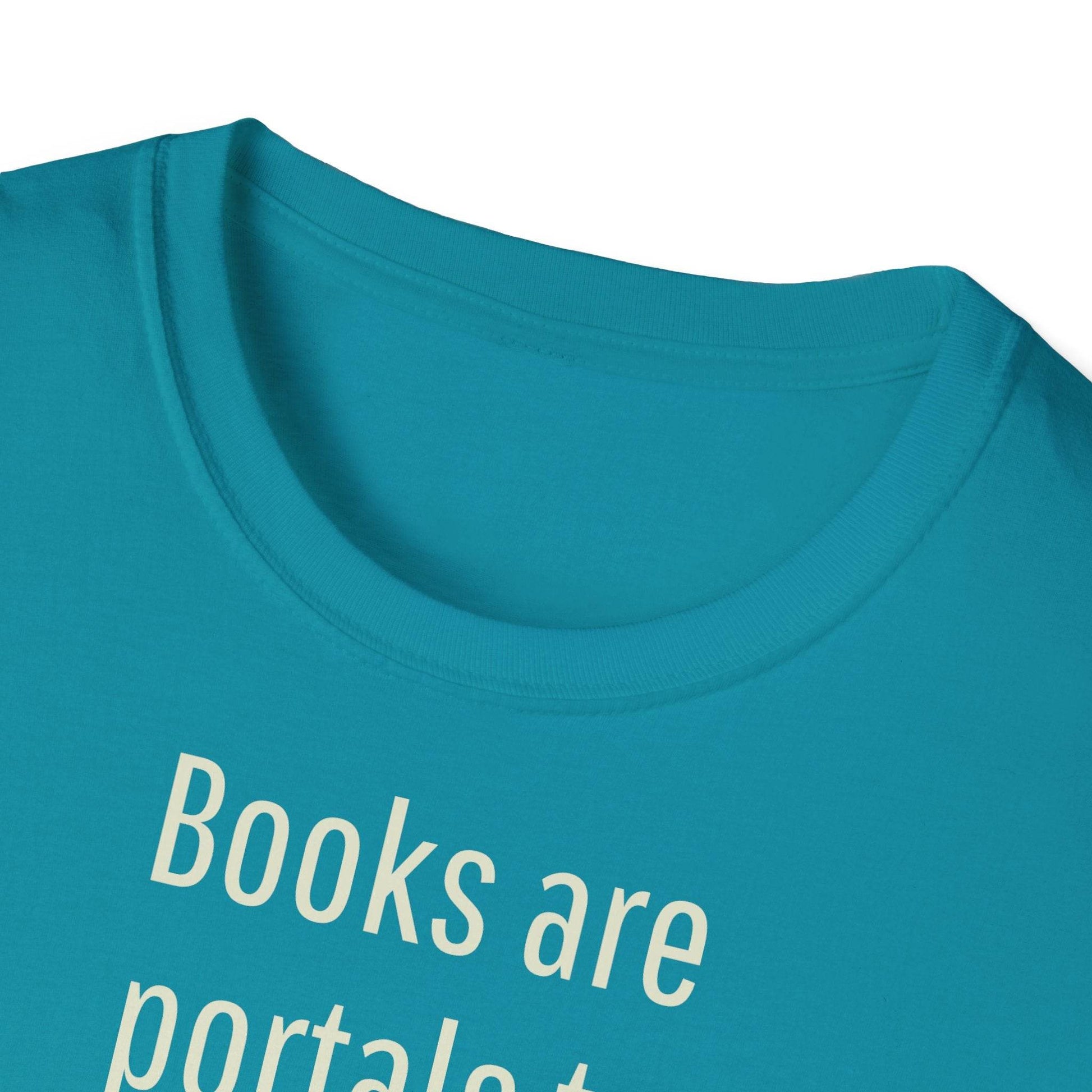 Unisex Softstyle T-Shirt - Portal Design for Book Lovers - The Dreamer's Bookshop.