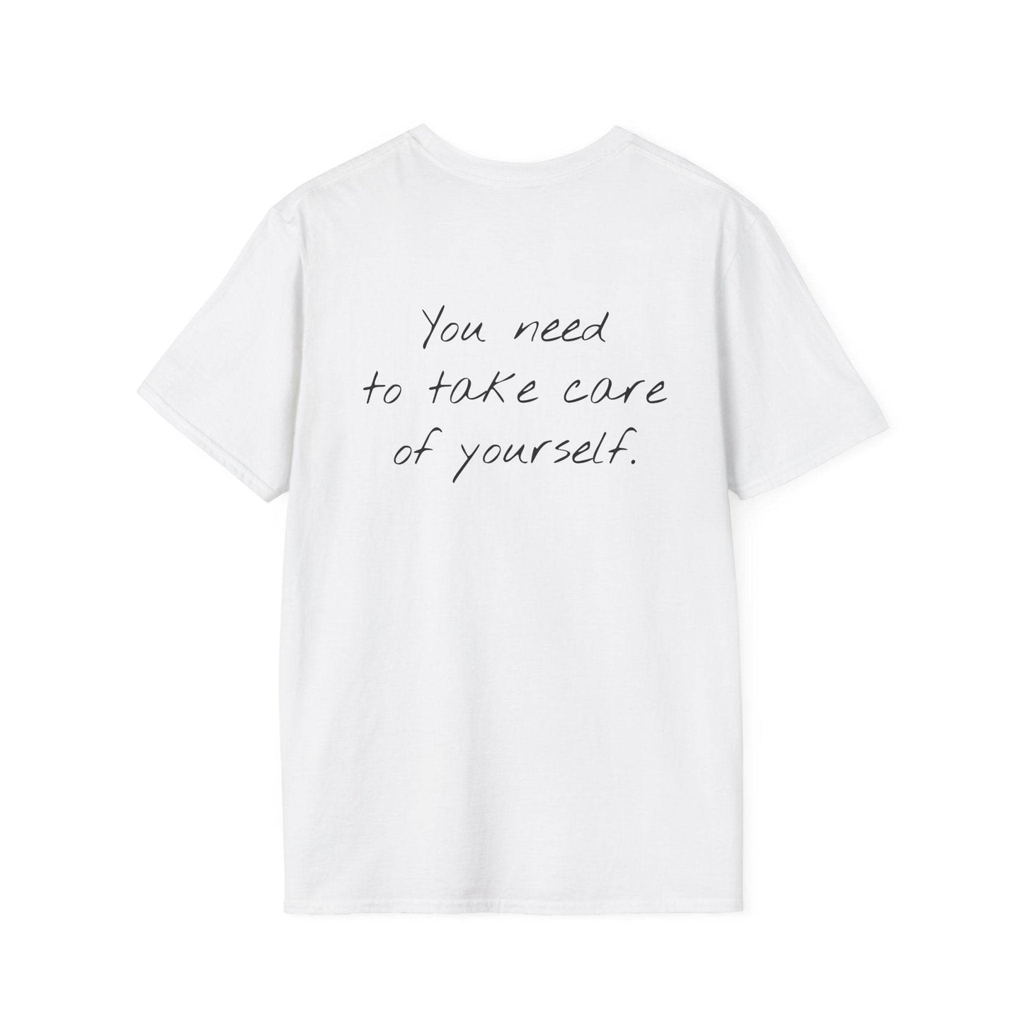 Unisex Softstyle T-Shirt - 'Take Care' Inspirational - The Dreamer's Bookshop.