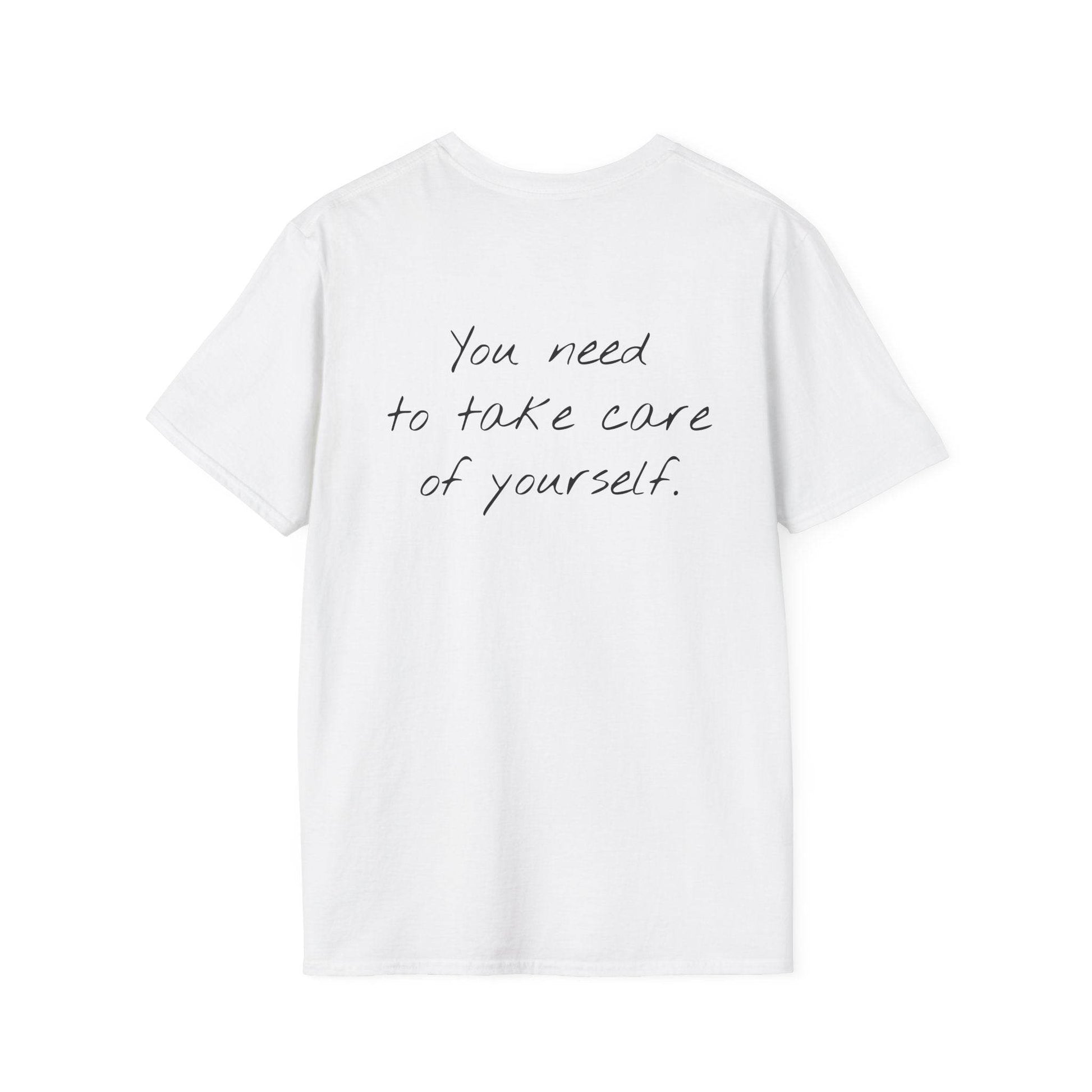 Unisex Softstyle T-Shirt - 'Take Care' Inspirational - The Dreamer's Bookshop.