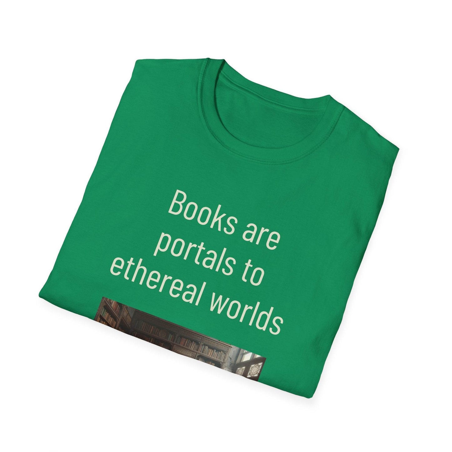 Unisex Softstyle T-Shirt - 'Portals' Inspirational - The Dreamer's Bookshop.