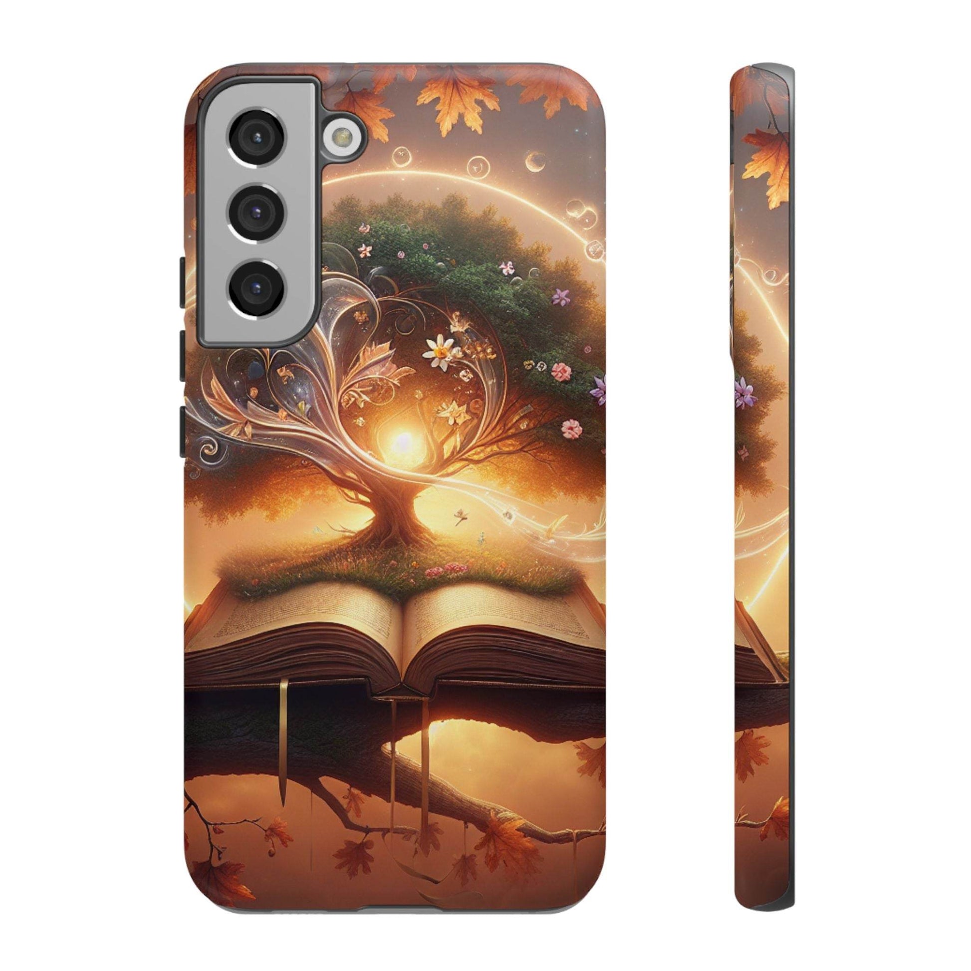Nature-Inspired iPhone & Samsung Phone Case with Tree of Life Design - The Dreamer's Bookshop.