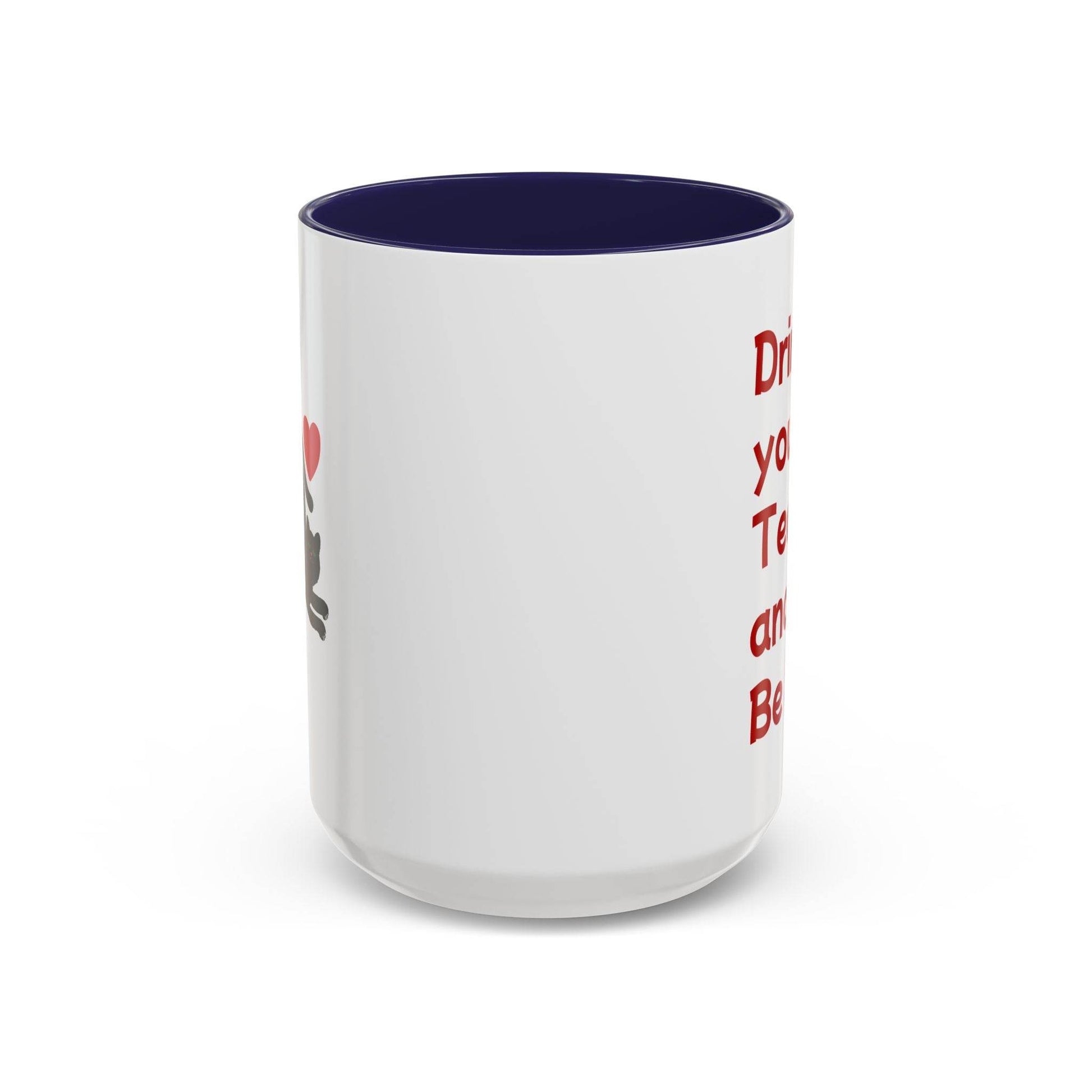 Cute Cat Love Tea Mug - 11 & 15oz Drink and be Nice - The Dreamer's Bookshop.