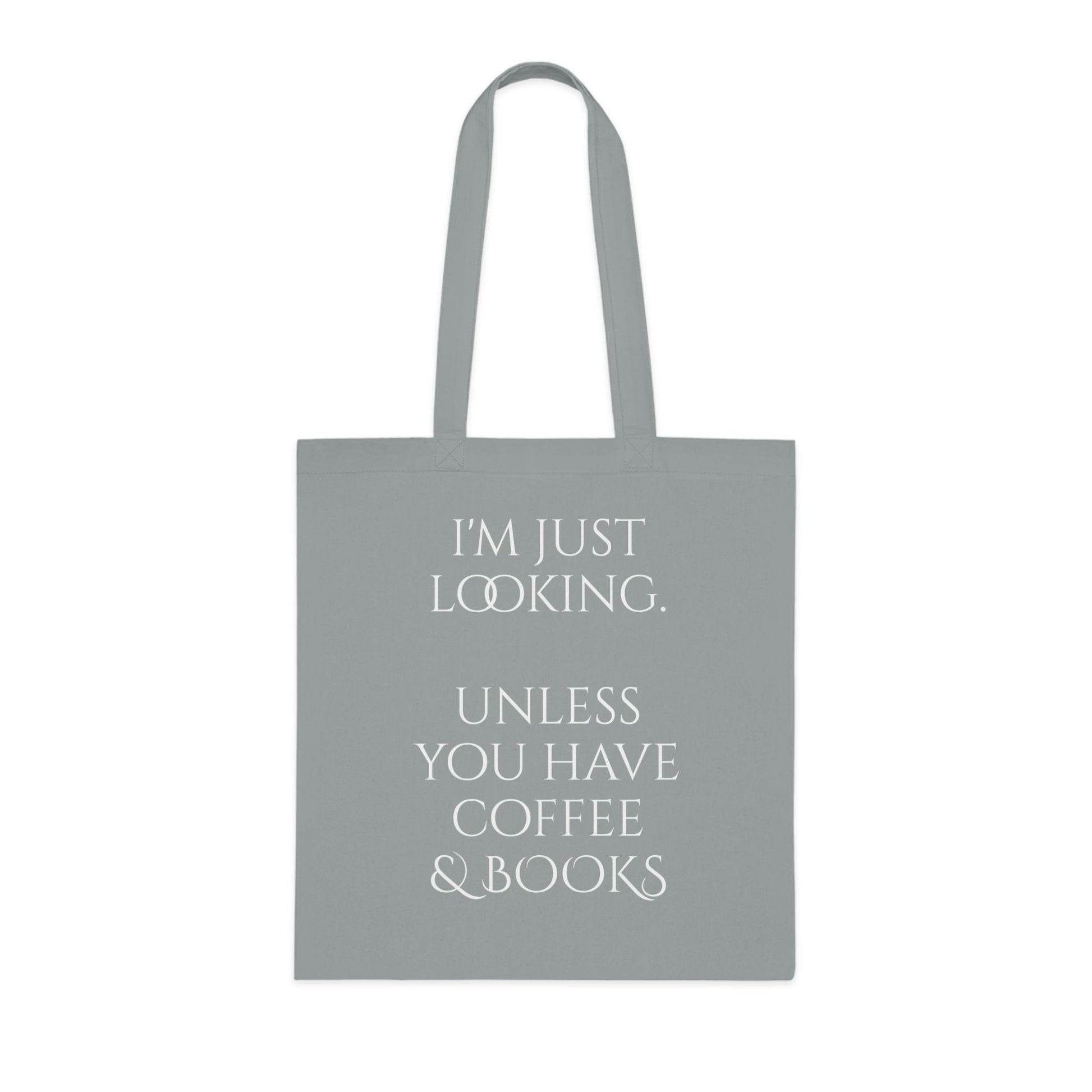 Coffee & Books Cotton Tote - Perfect for Book Lovers - The Dreamer's Bookshop.