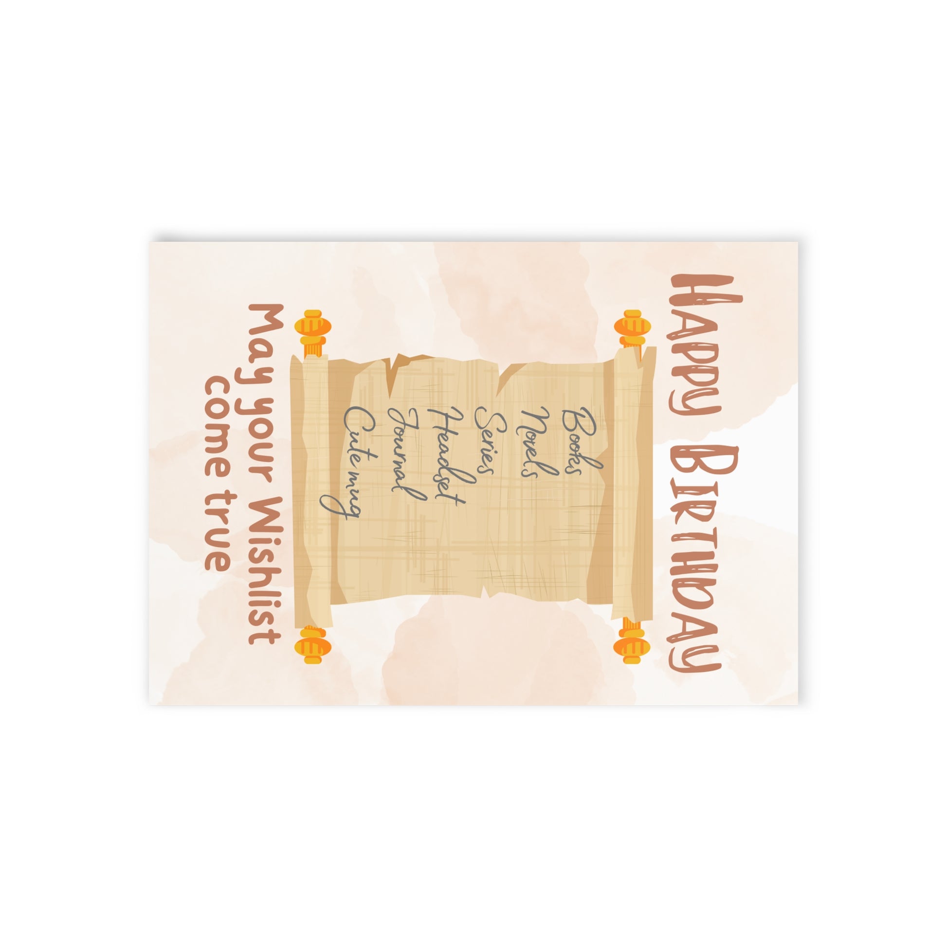 The Dreamer's Bookshop "Wishlist" Birthday Card - The Dreamer's Bookshop.