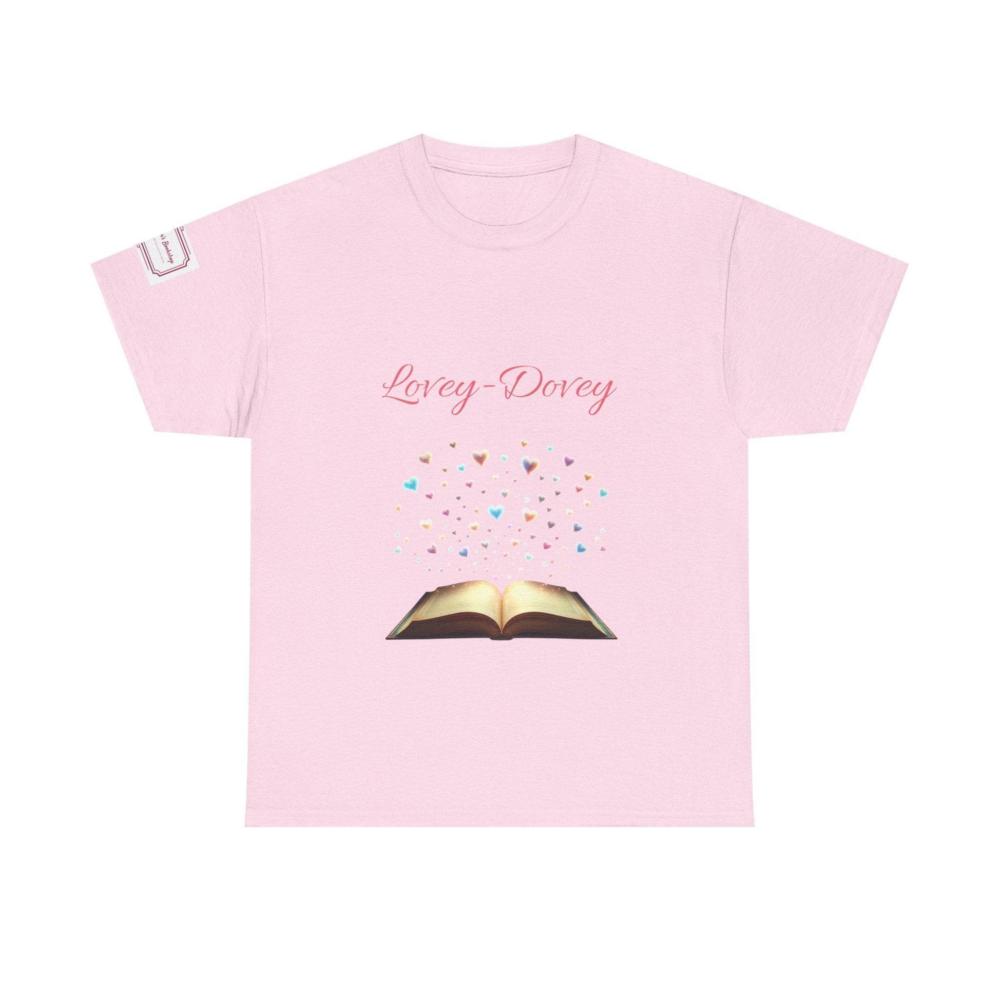 Lovey-Dovey - Graphic Unisex Heavy Cotton Tee - The Dreamer's Bookshop.